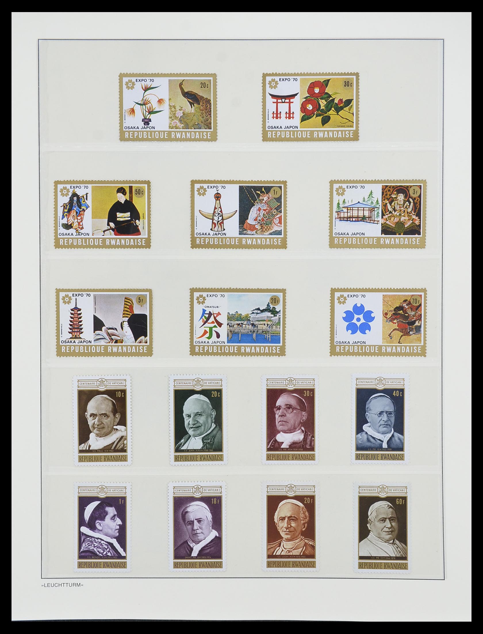 33766 036 - Postzegelverzameling 33766 Rwanda 1962-1999.