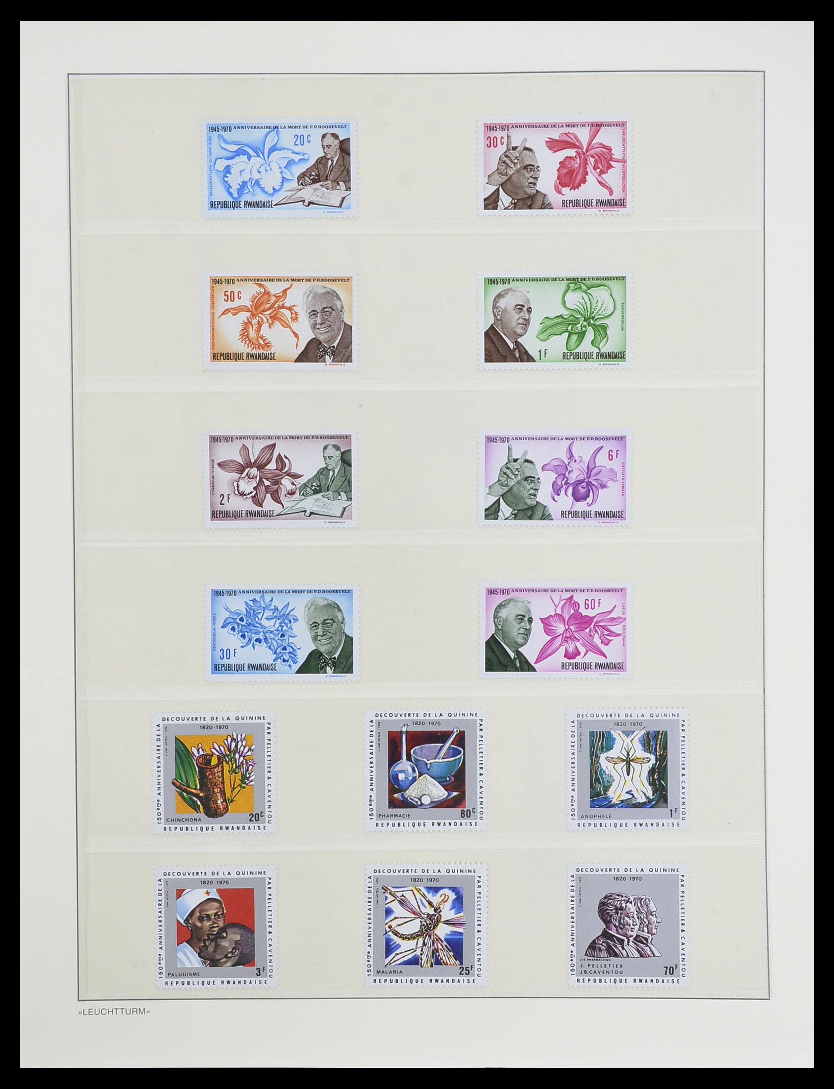 33766 038 - Postzegelverzameling 33766 Rwanda 1962-1999.