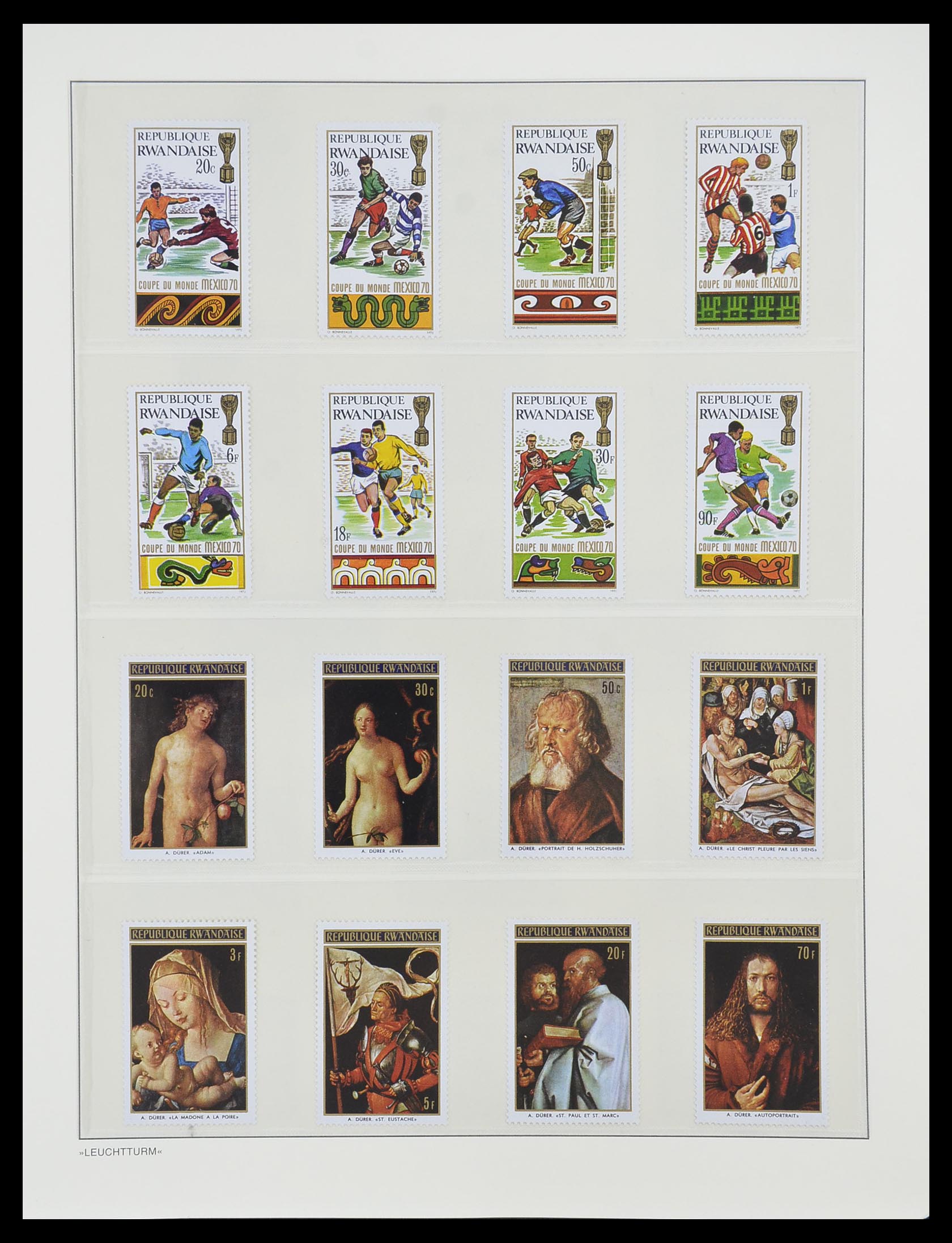 33766 041 - Postzegelverzameling 33766 Rwanda 1962-1999.