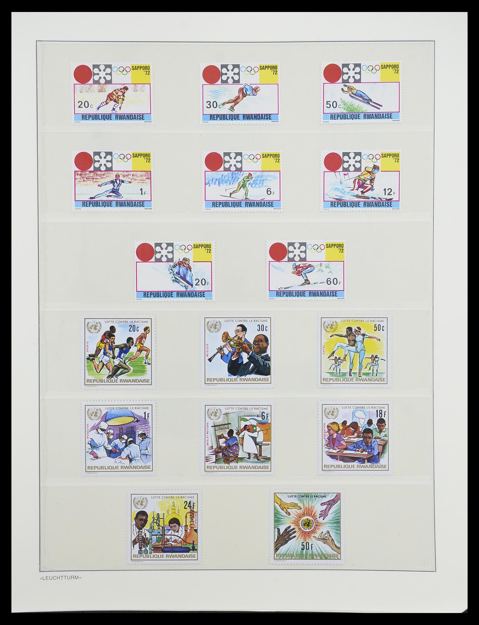 33766 046 - Postzegelverzameling 33766 Rwanda 1962-1999.