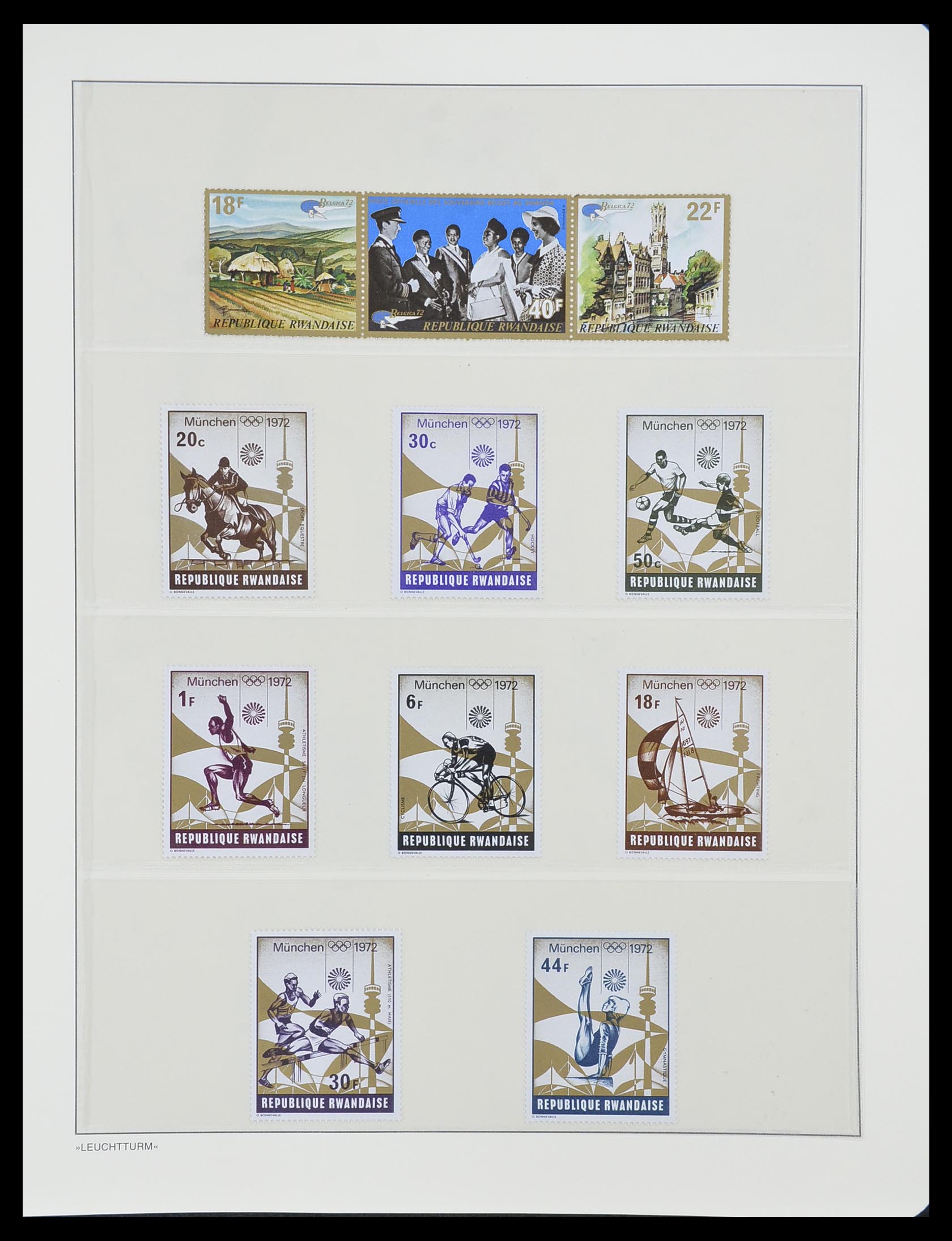 33766 048 - Postzegelverzameling 33766 Rwanda 1962-1999.