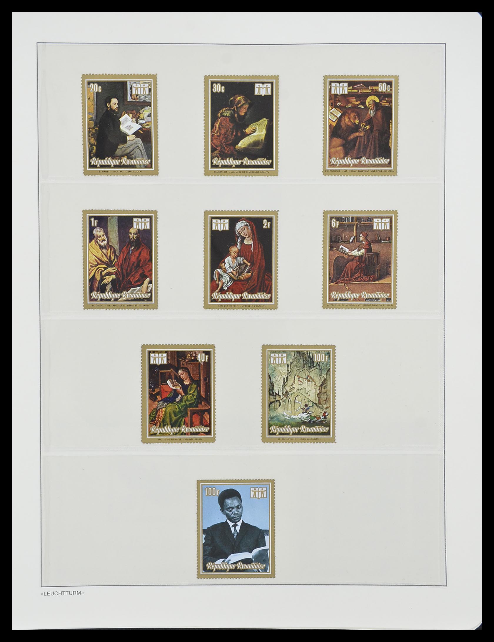 33766 050 - Postzegelverzameling 33766 Rwanda 1962-1999.