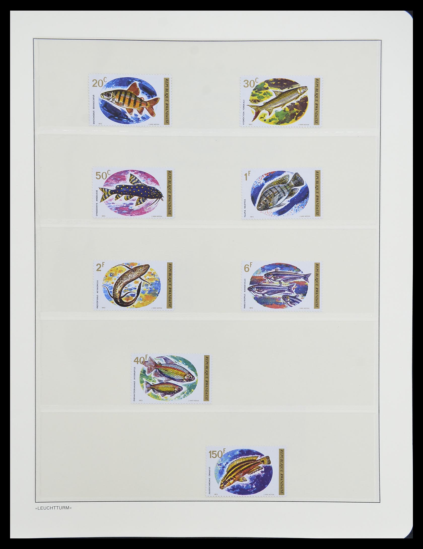 33766 055 - Postzegelverzameling 33766 Rwanda 1962-1999.