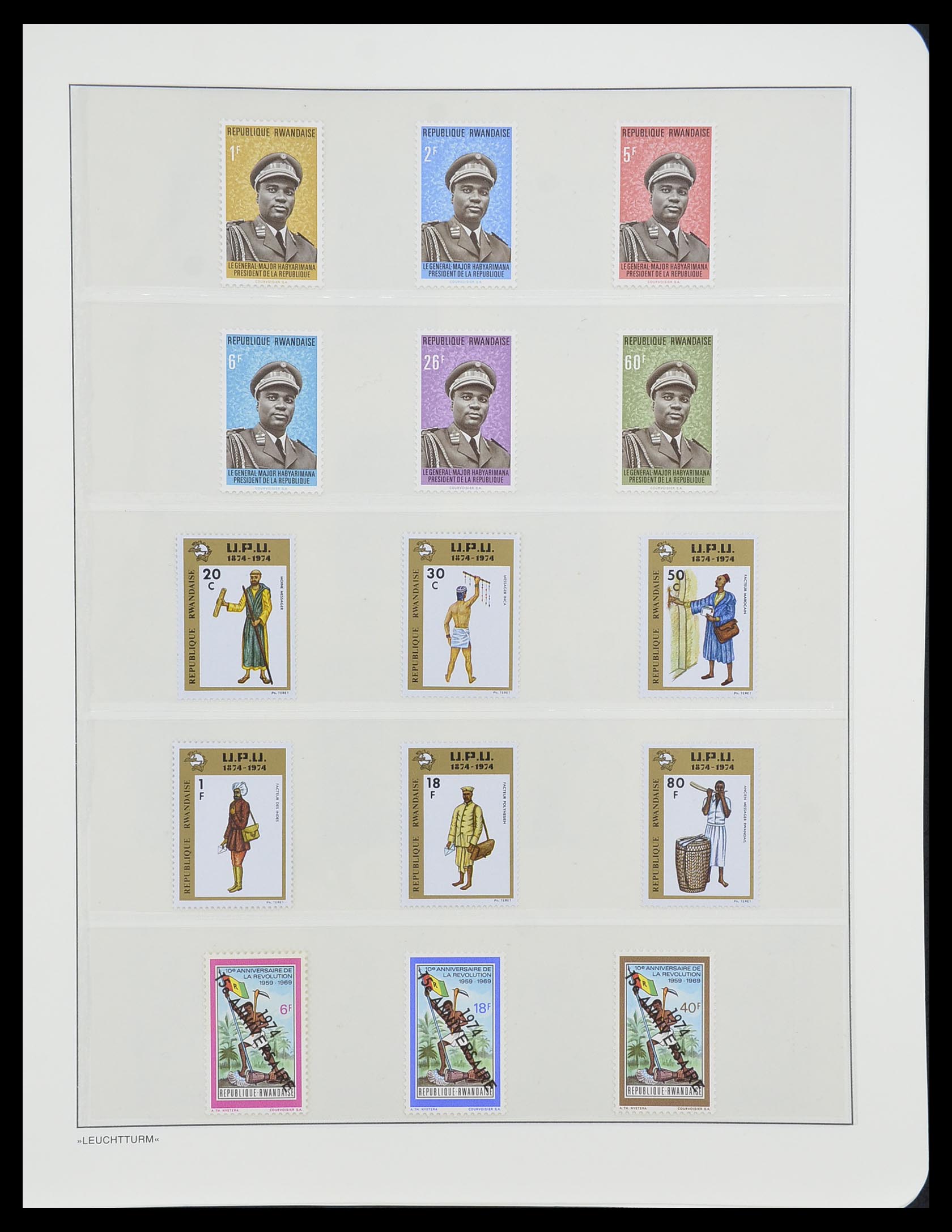 33766 059 - Postzegelverzameling 33766 Rwanda 1962-1999.