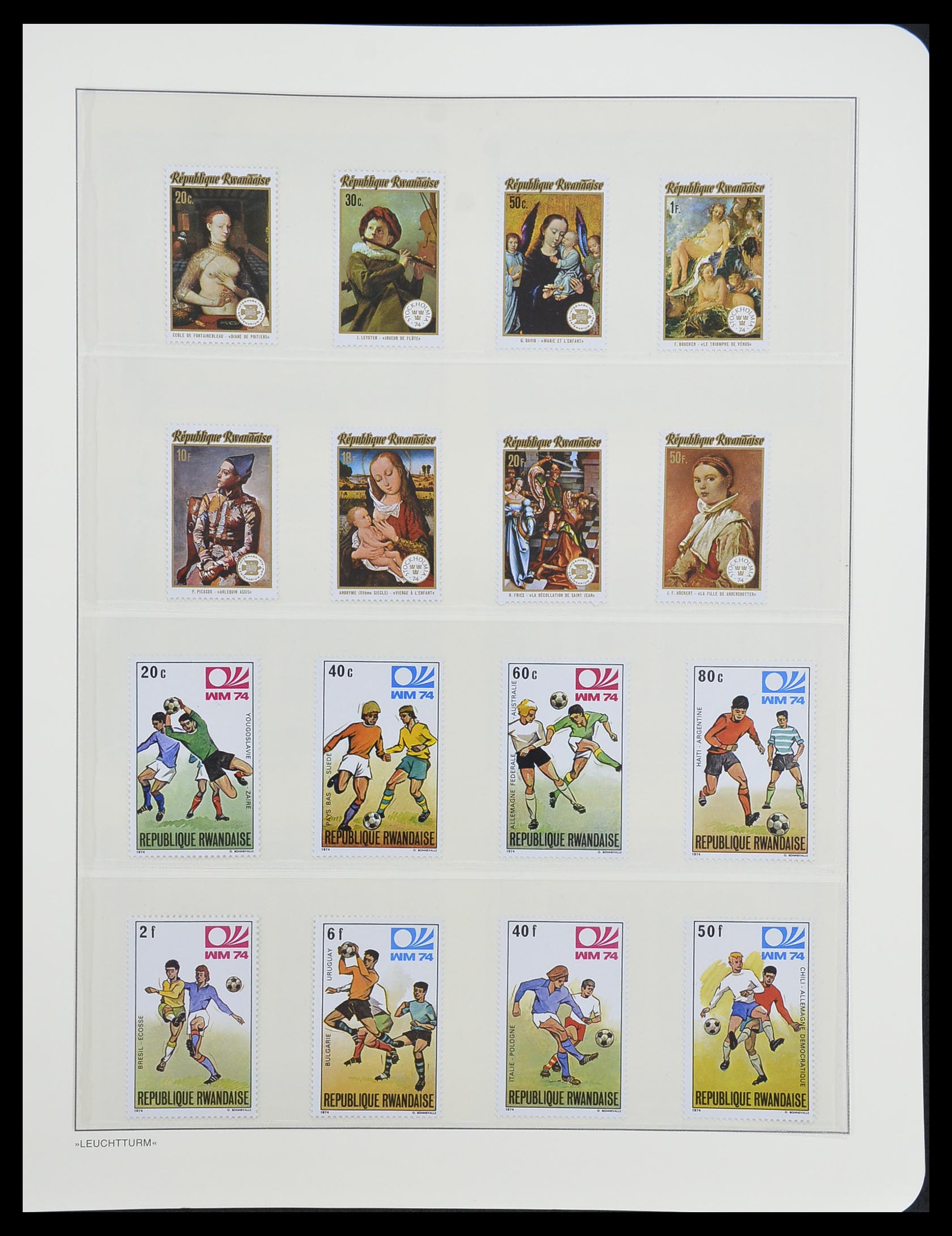 33766 060 - Postzegelverzameling 33766 Rwanda 1962-1999.