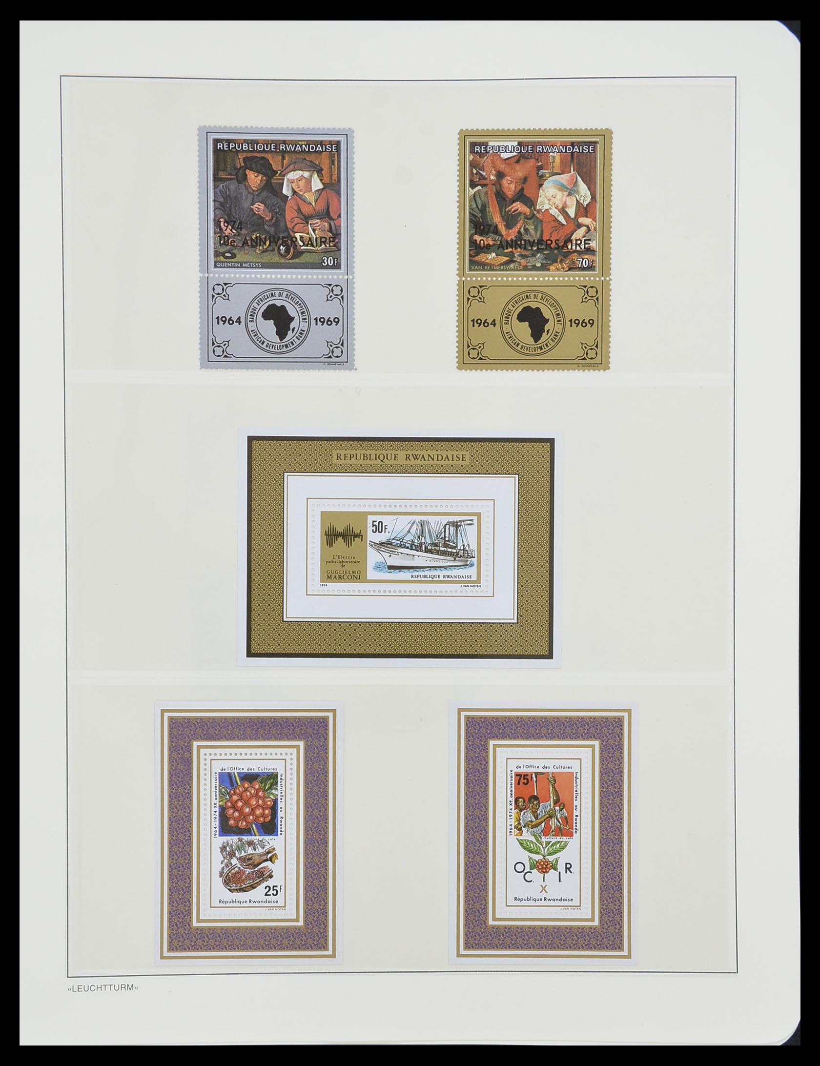 33766 064 - Postzegelverzameling 33766 Rwanda 1962-1999.
