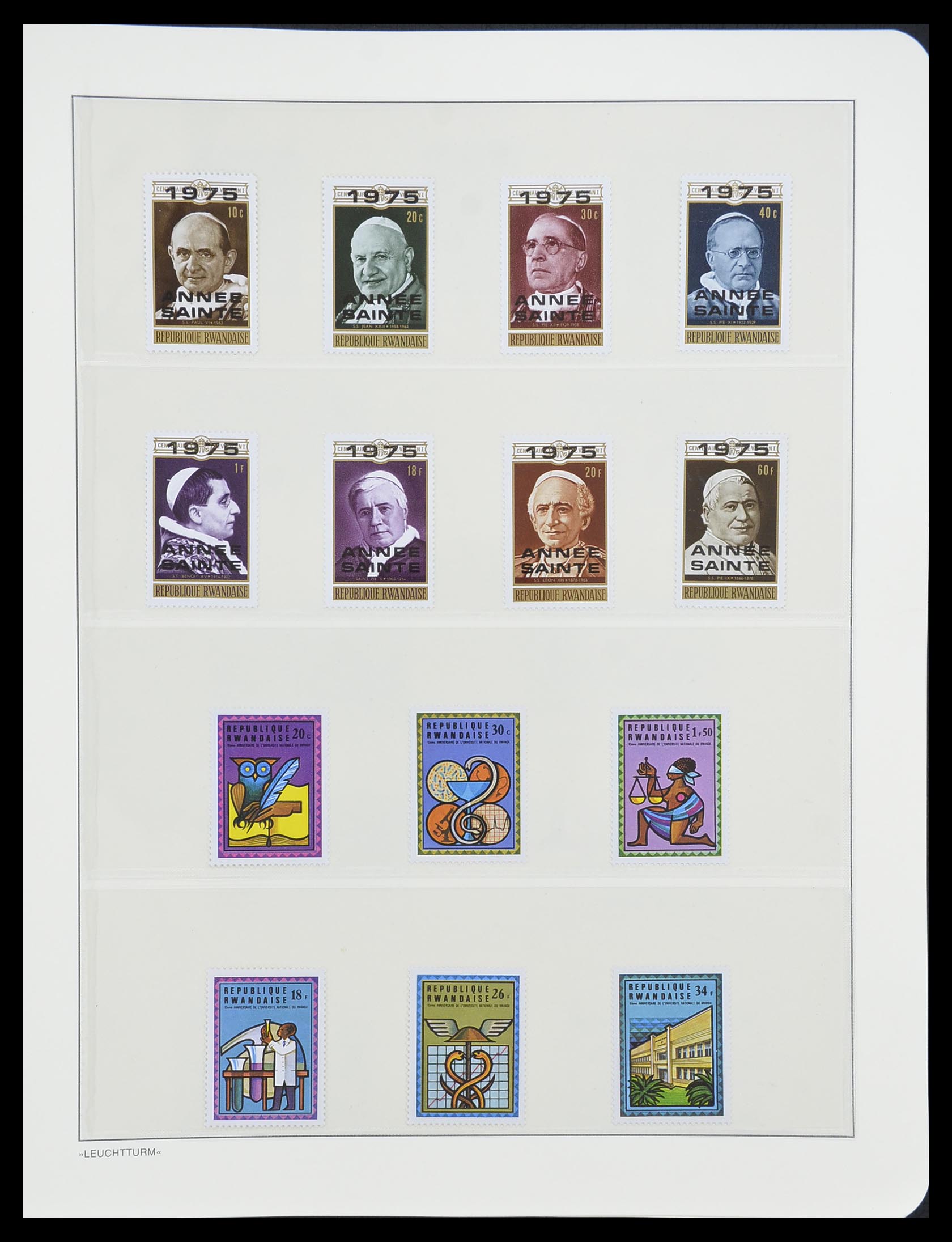 33766 072 - Postzegelverzameling 33766 Rwanda 1962-1999.