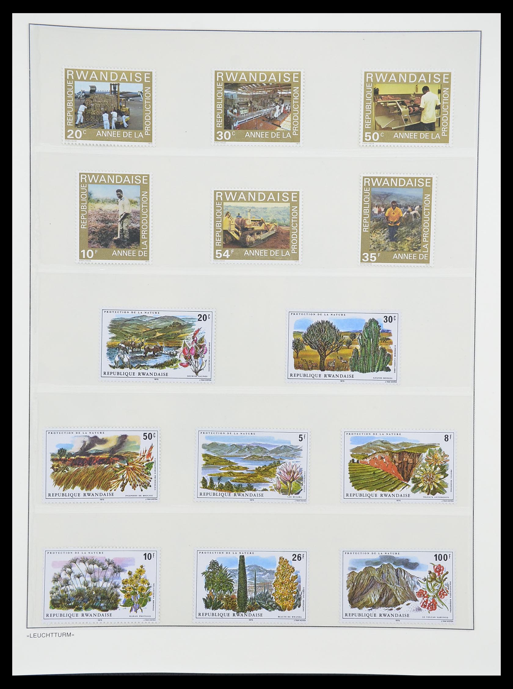33766 079 - Postzegelverzameling 33766 Rwanda 1962-1999.