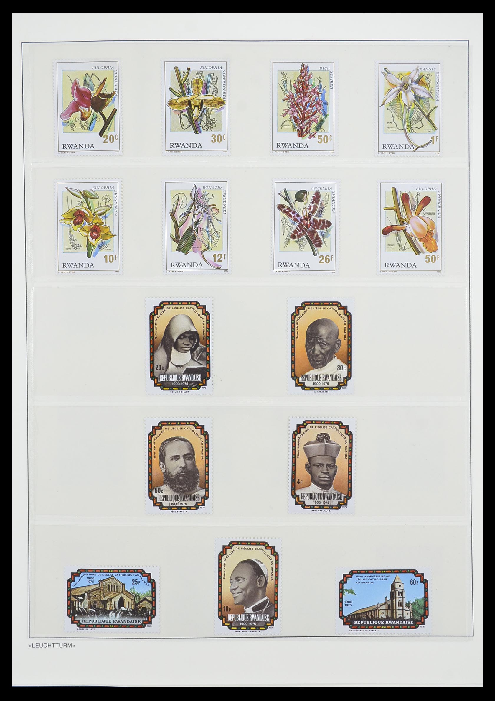 33766 083 - Postzegelverzameling 33766 Rwanda 1962-1999.