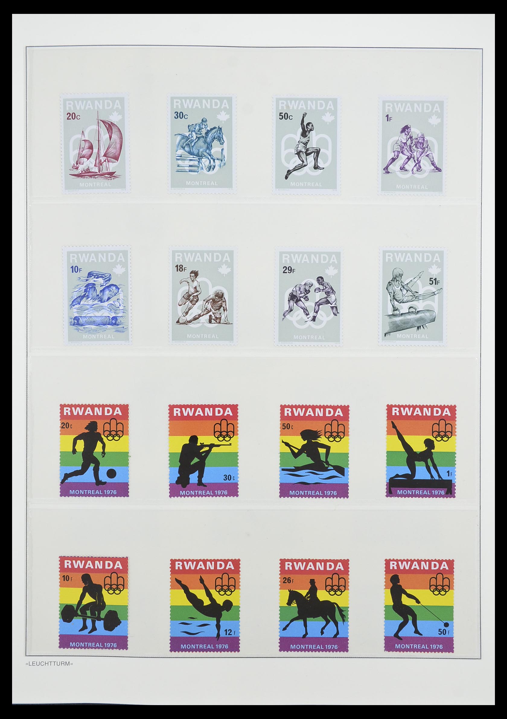 33766 084 - Postzegelverzameling 33766 Rwanda 1962-1999.