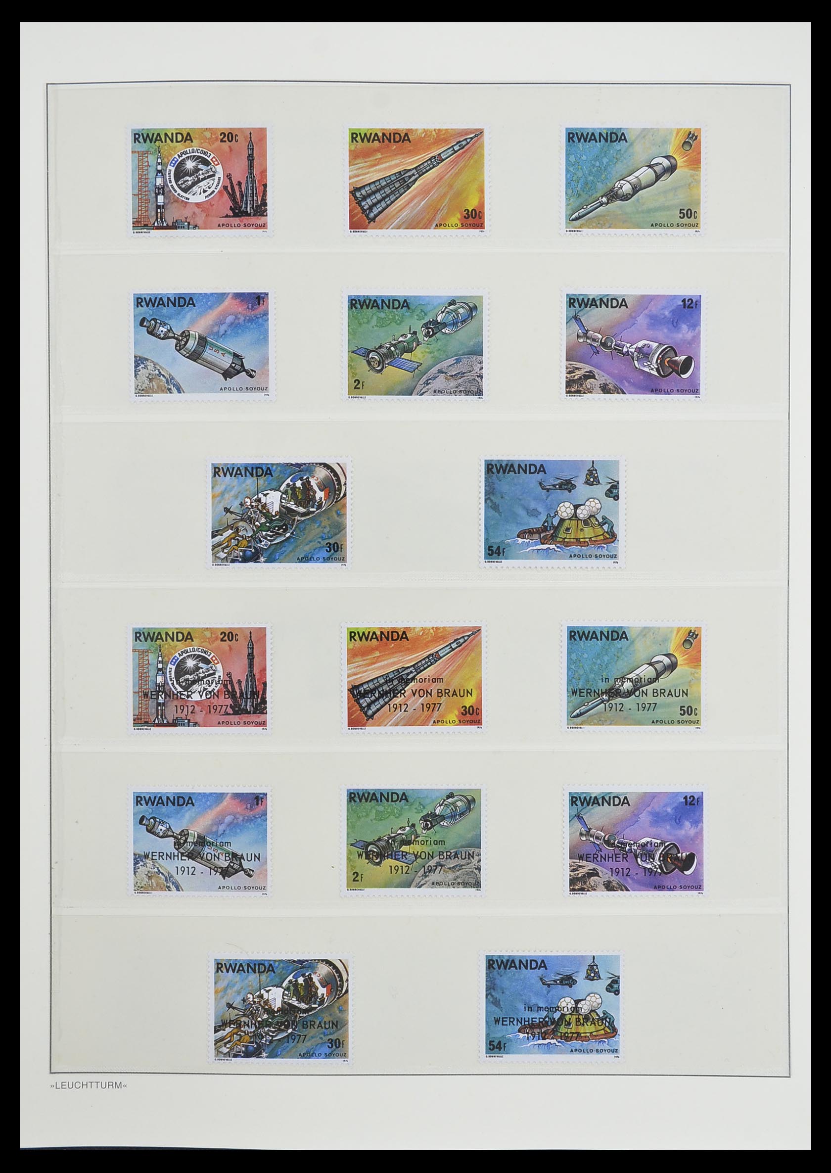 33766 087 - Postzegelverzameling 33766 Rwanda 1962-1999.