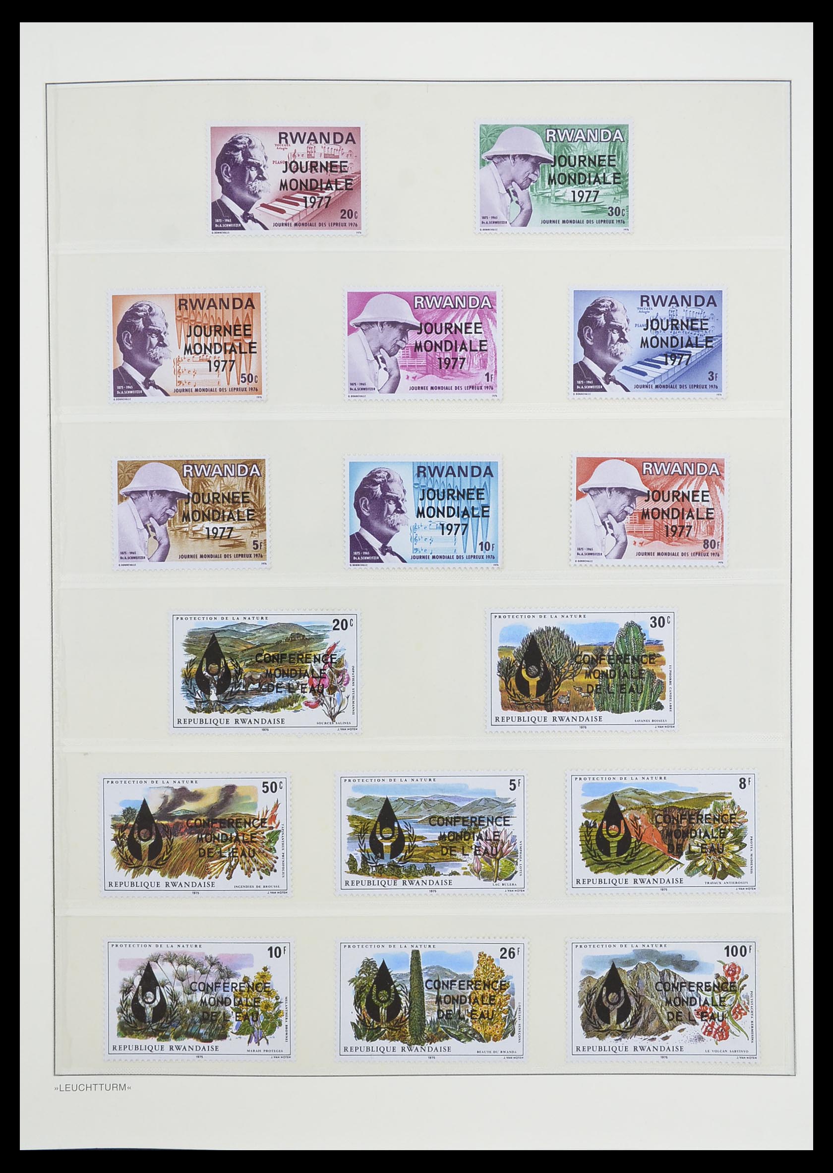 33766 088 - Postzegelverzameling 33766 Rwanda 1962-1999.