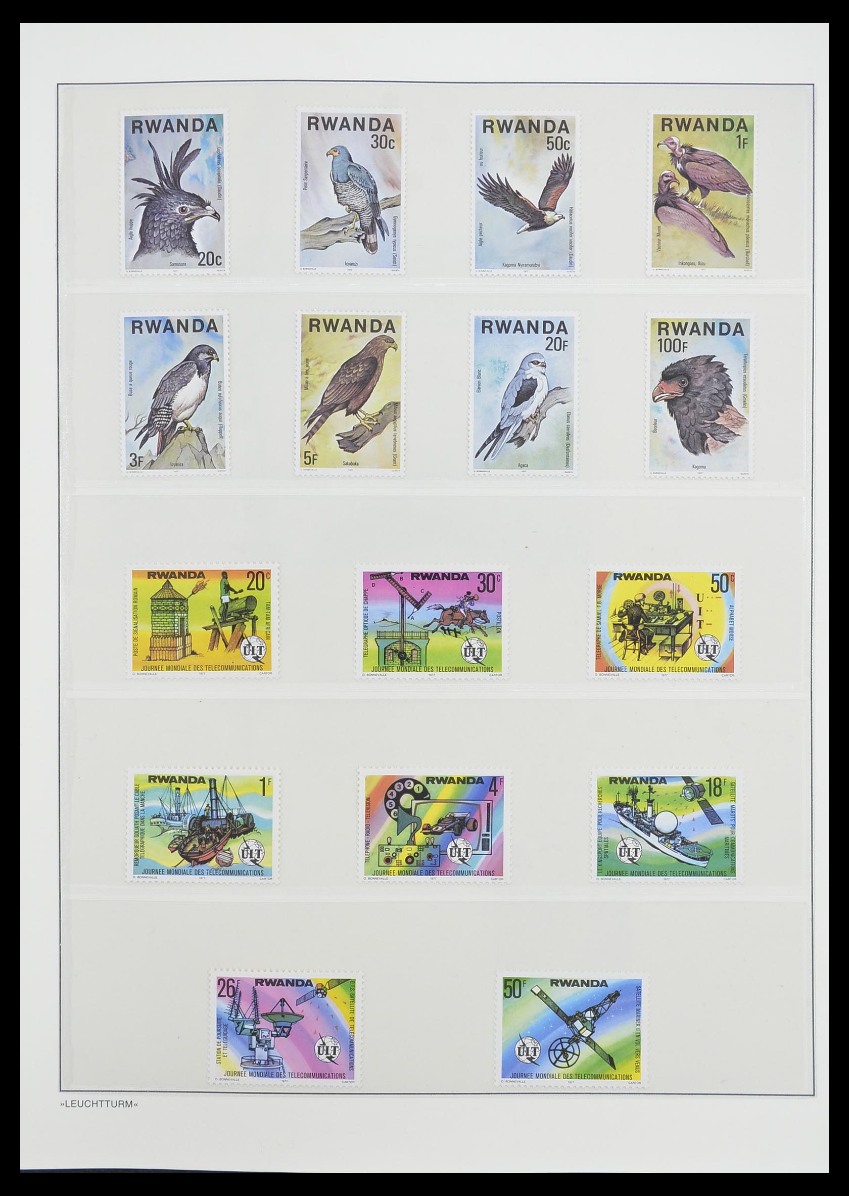 33766 094 - Postzegelverzameling 33766 Rwanda 1962-1999.