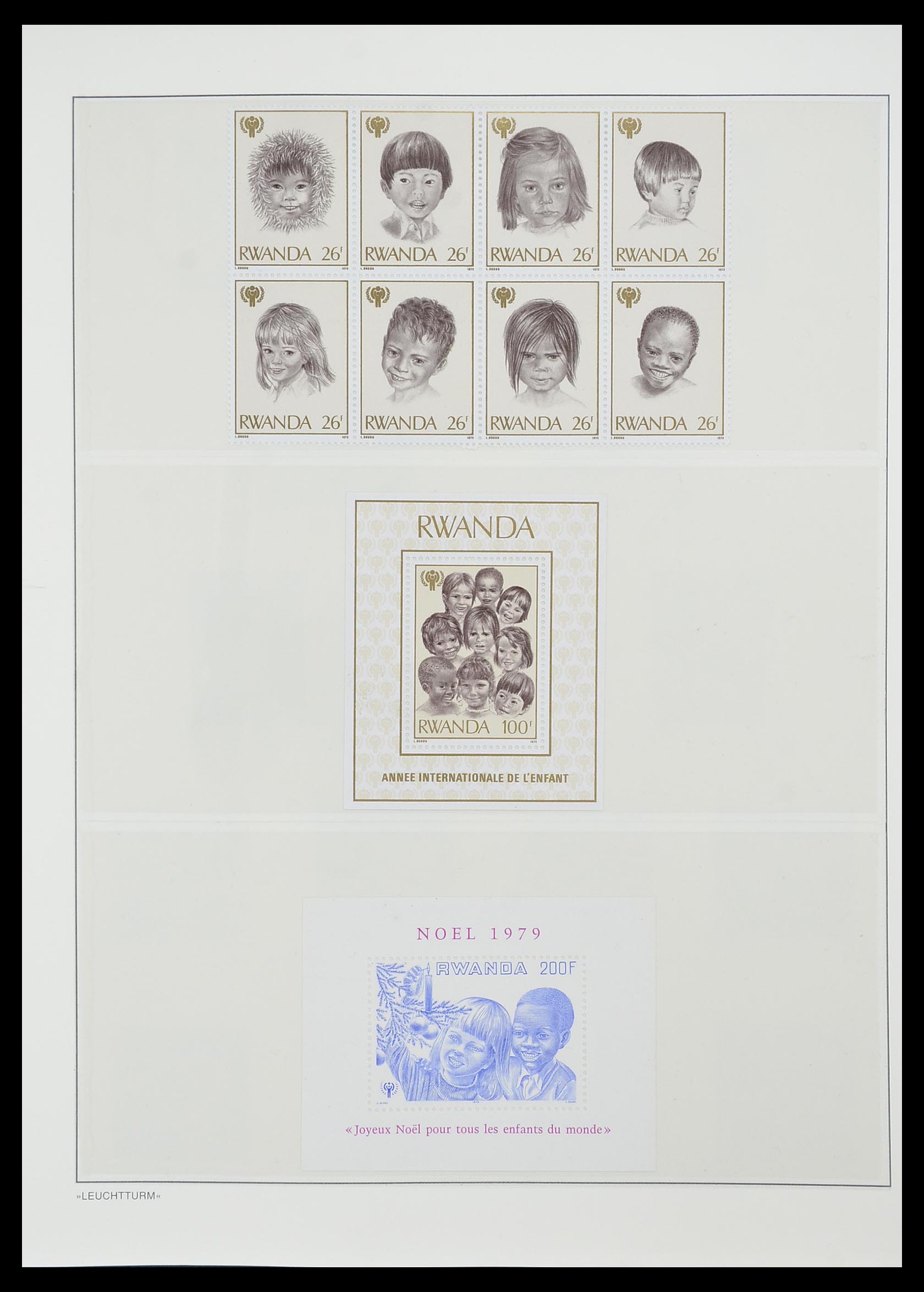 33766 104 - Postzegelverzameling 33766 Rwanda 1962-1999.