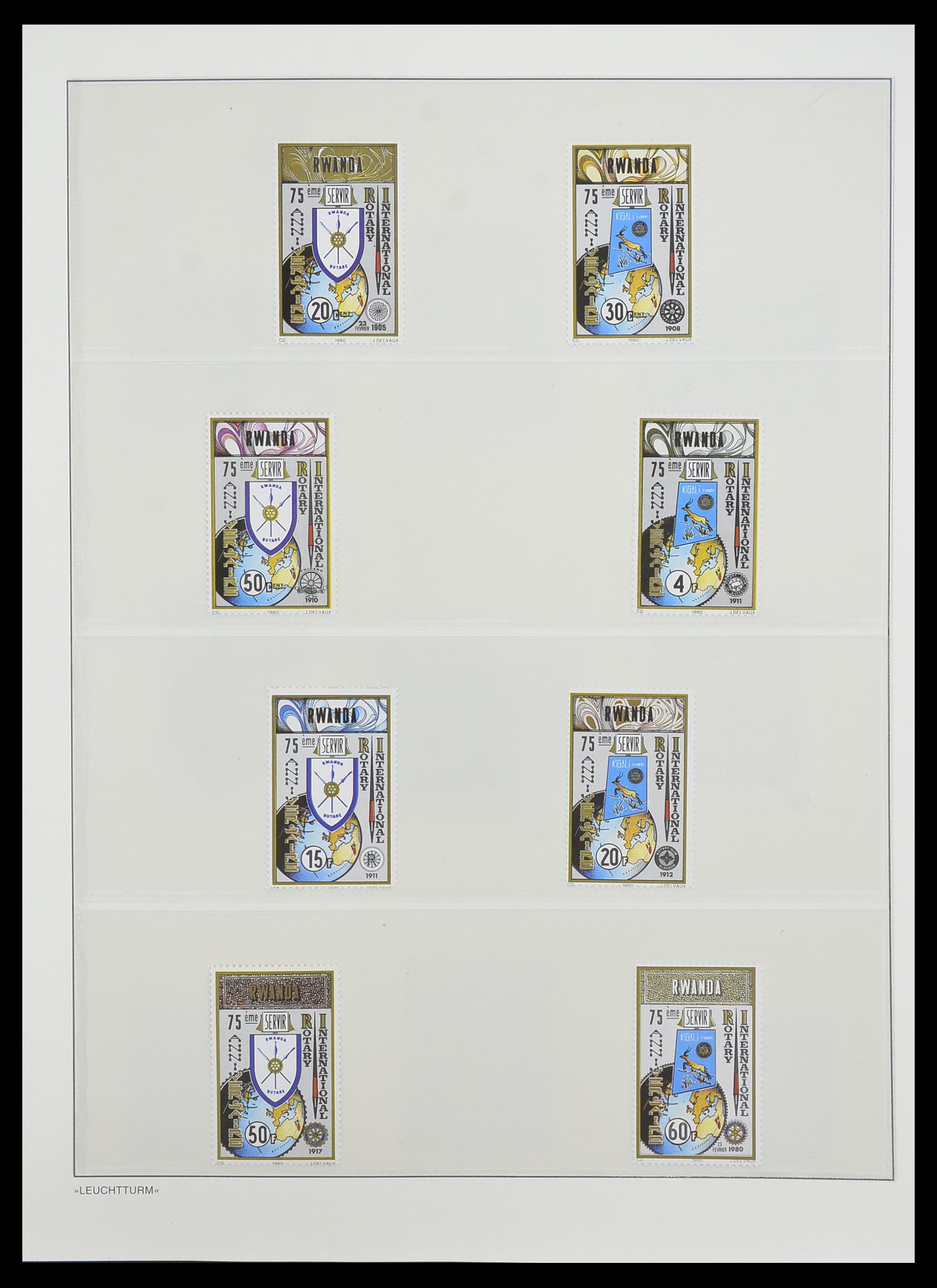 33766 106 - Postzegelverzameling 33766 Rwanda 1962-1999.
