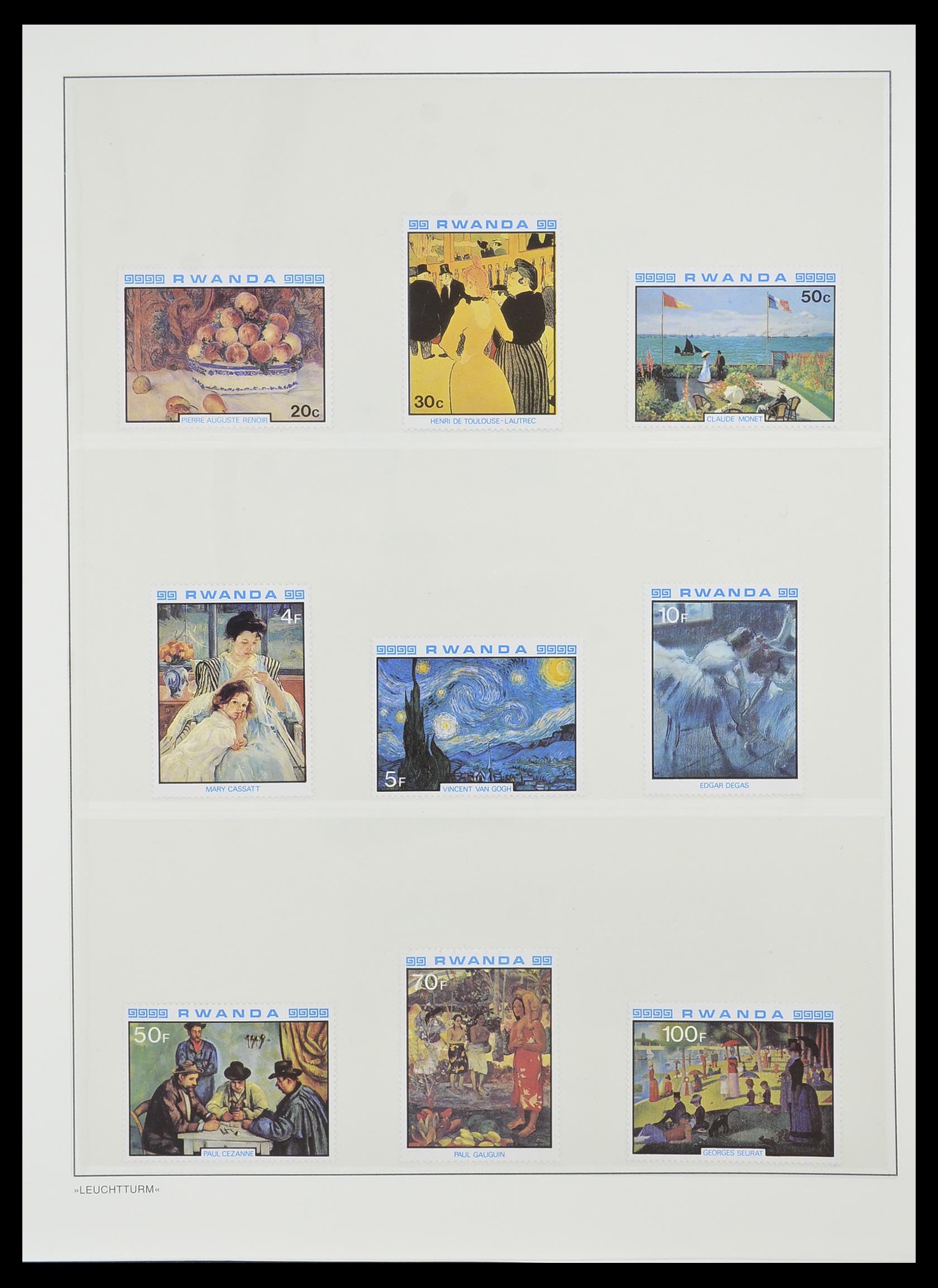 33766 107 - Postzegelverzameling 33766 Rwanda 1962-1999.