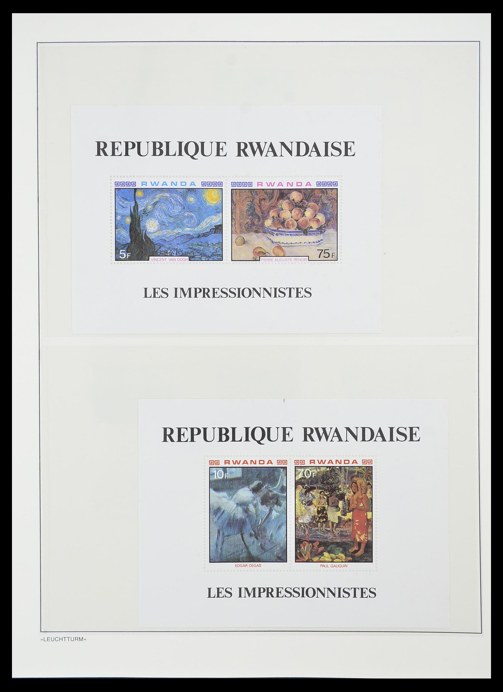 33766 109 - Postzegelverzameling 33766 Rwanda 1962-1999.