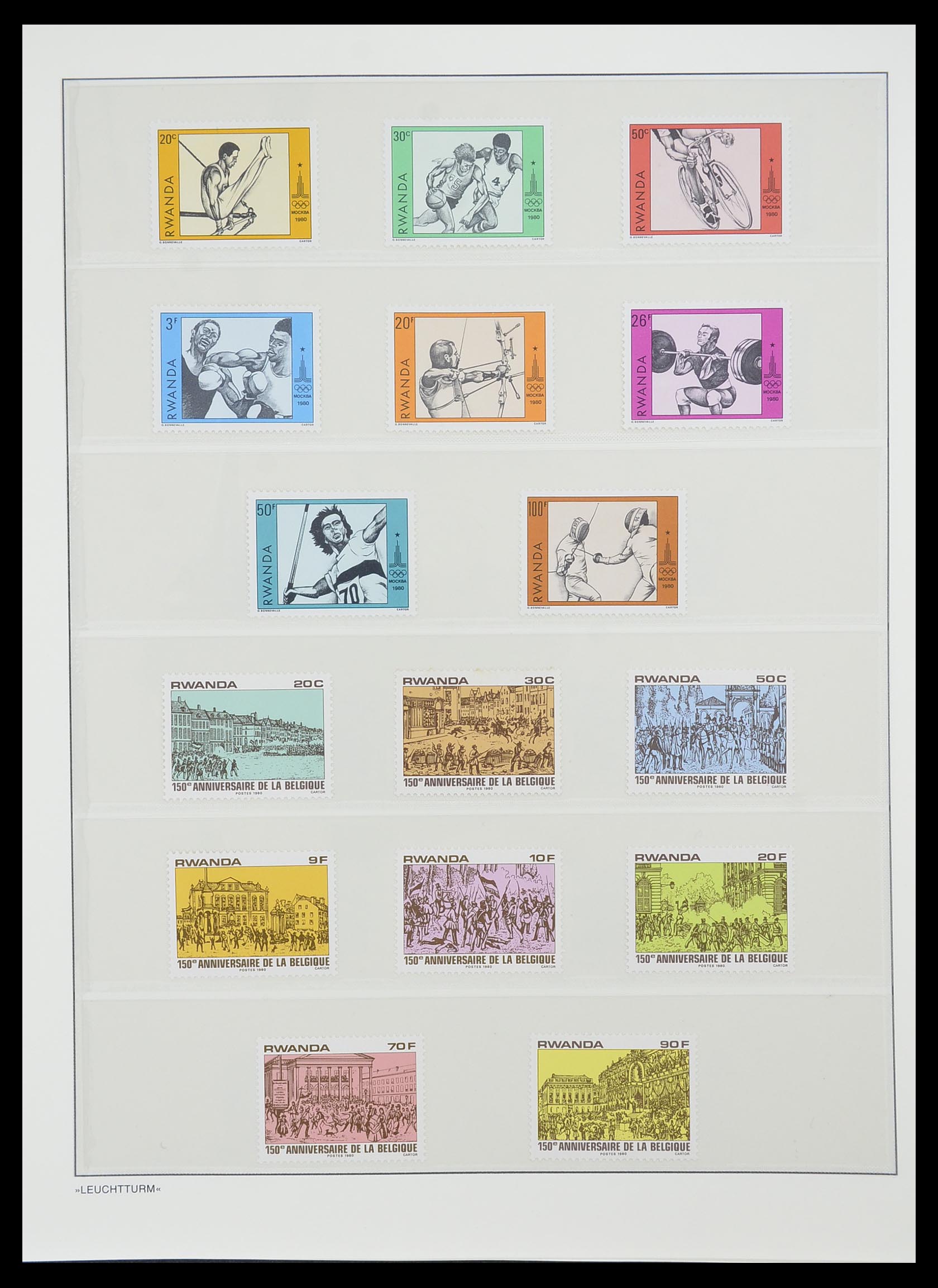 33766 110 - Stamp collection 33766 Rwanda 1962-1999.