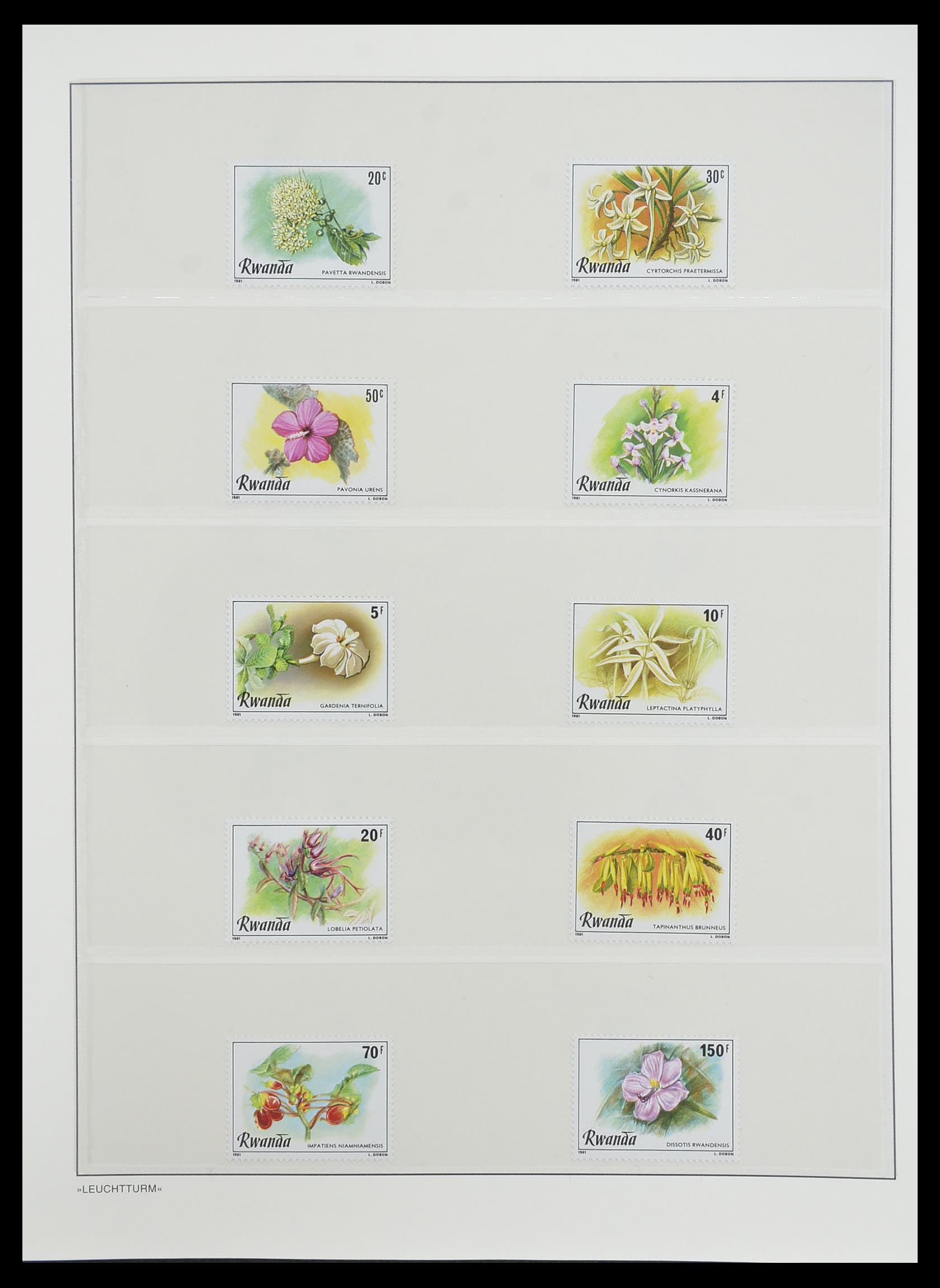 33766 113 - Postzegelverzameling 33766 Rwanda 1962-1999.