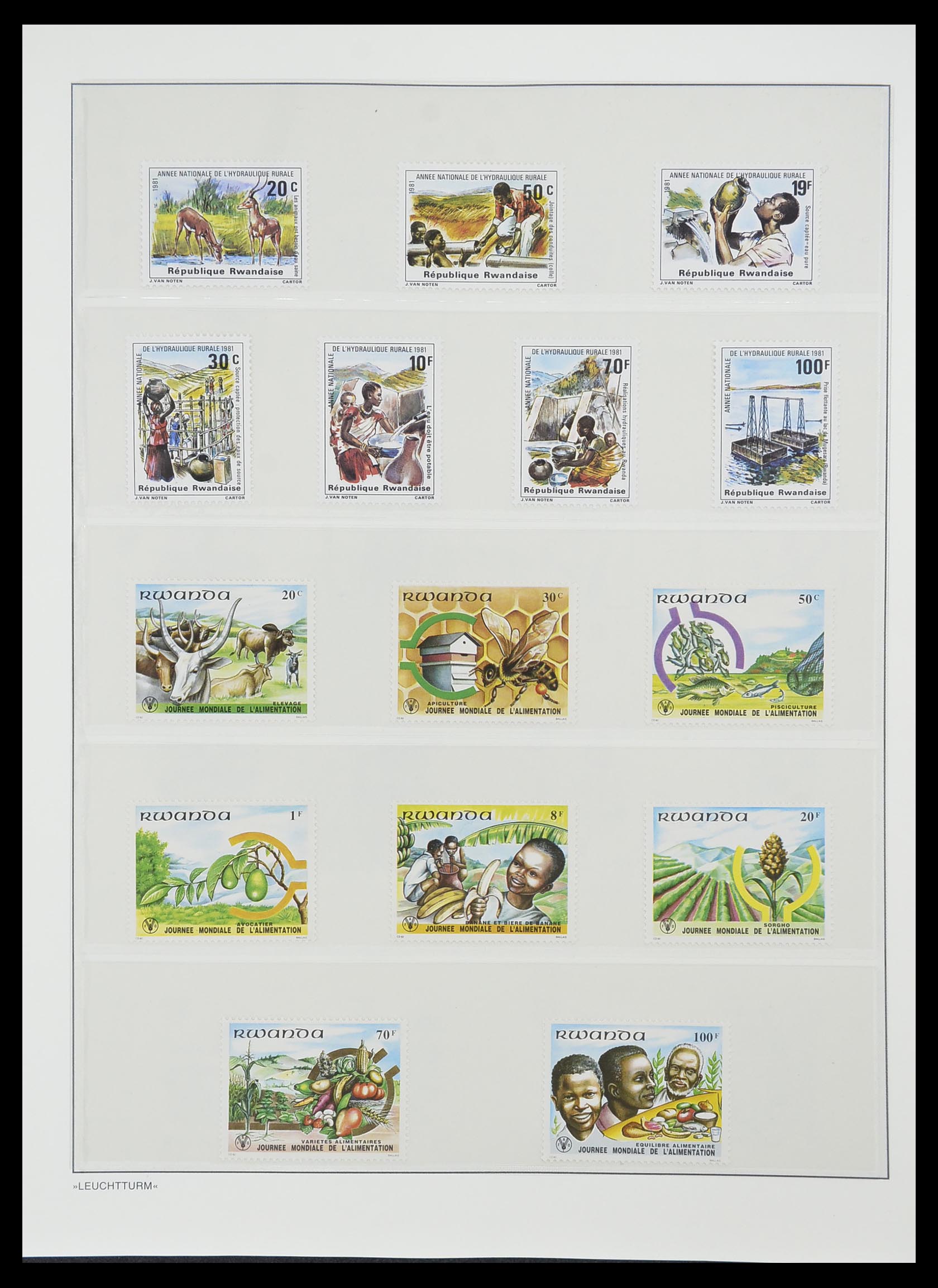 33766 118 - Postzegelverzameling 33766 Rwanda 1962-1999.
