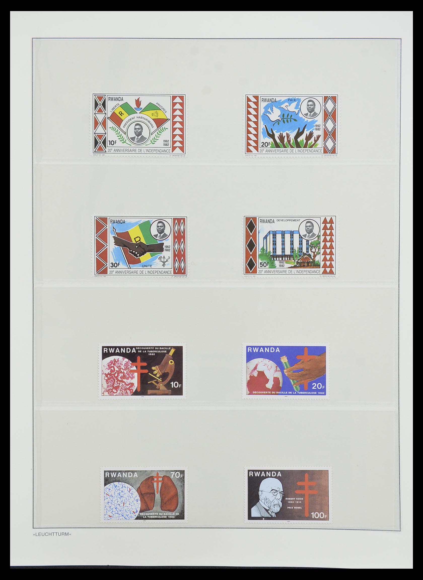 33766 120 - Postzegelverzameling 33766 Rwanda 1962-1999.