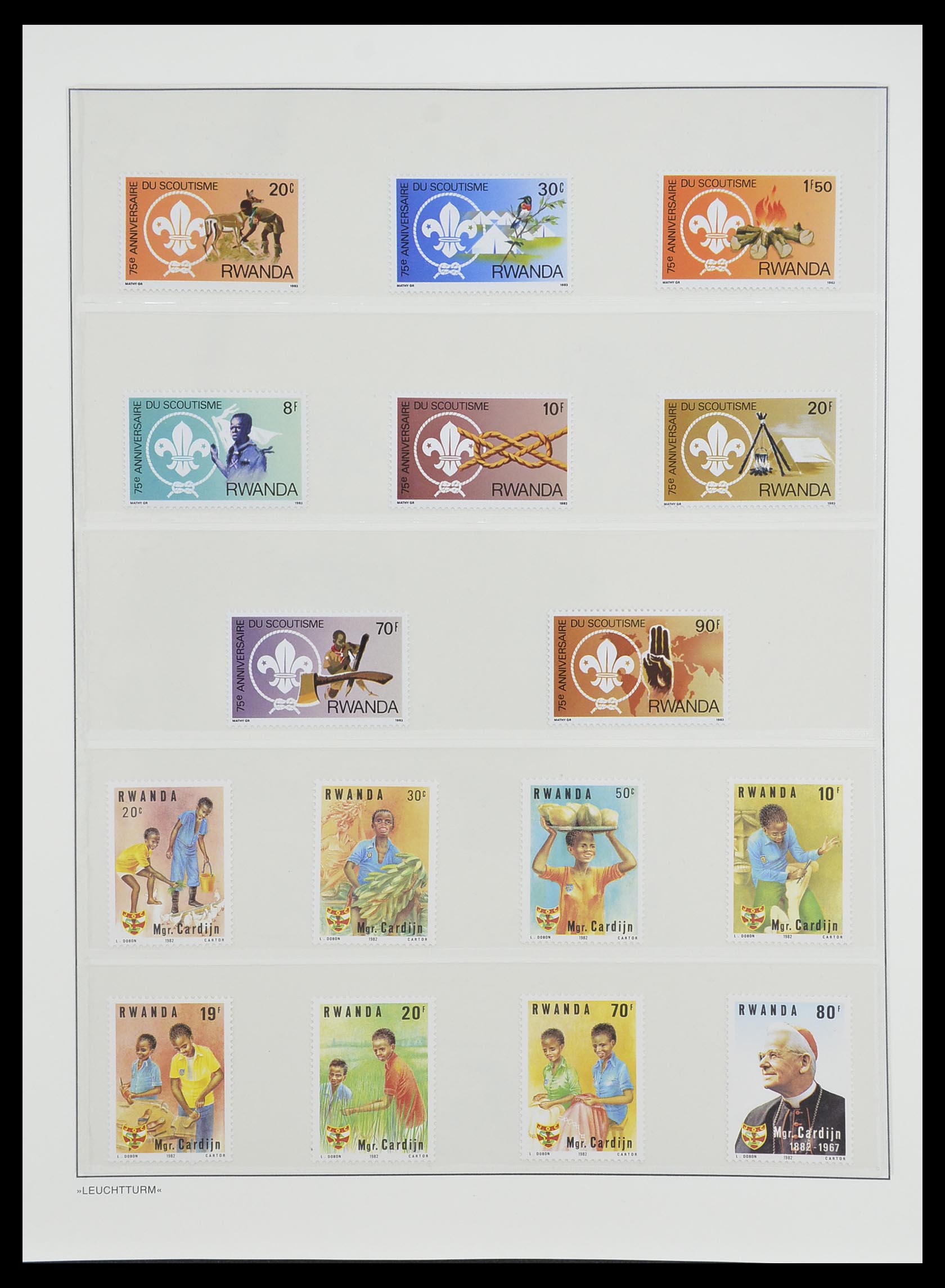33766 125 - Postzegelverzameling 33766 Rwanda 1962-1999.