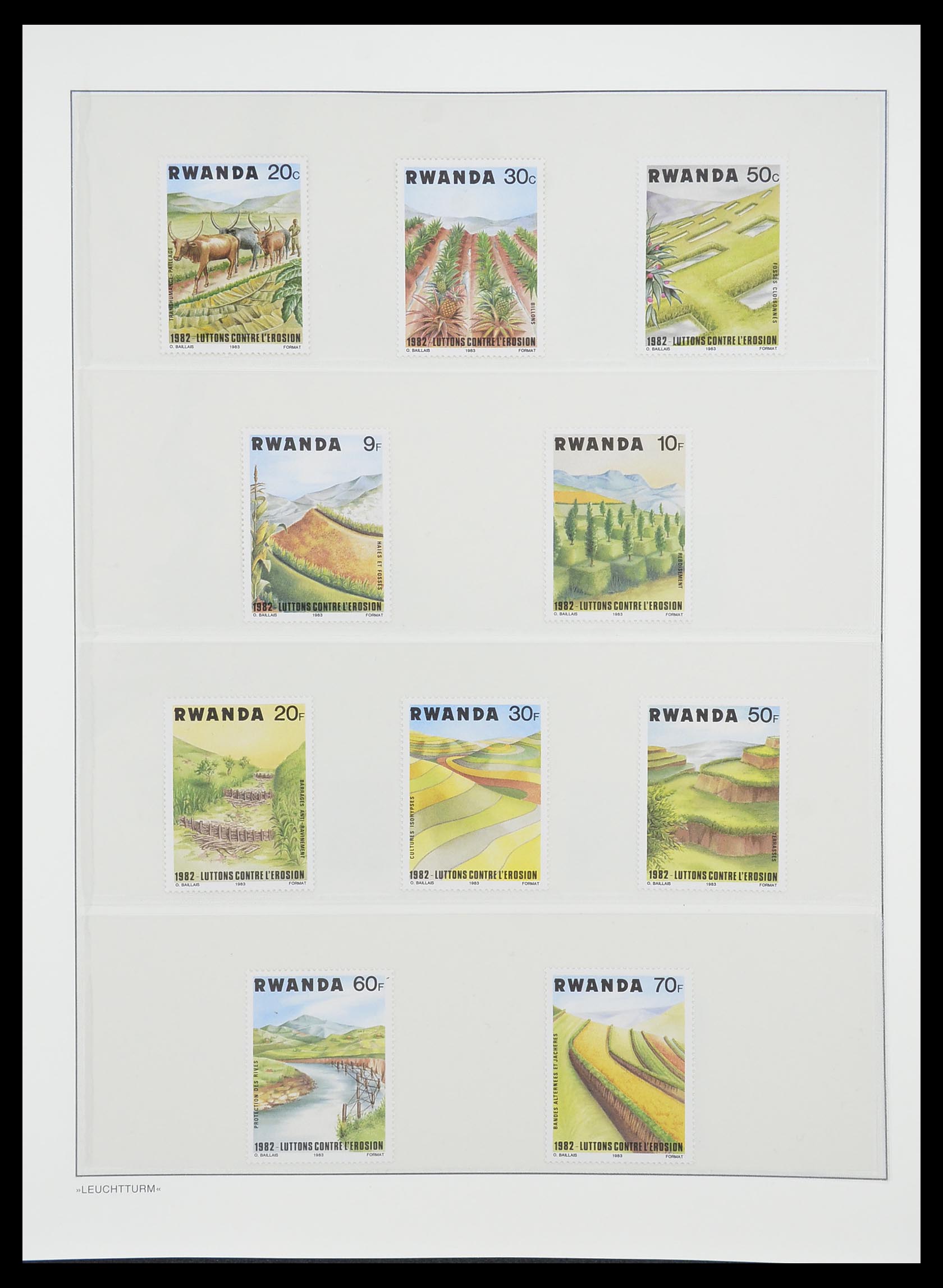 33766 127 - Stamp collection 33766 Rwanda 1962-1999.