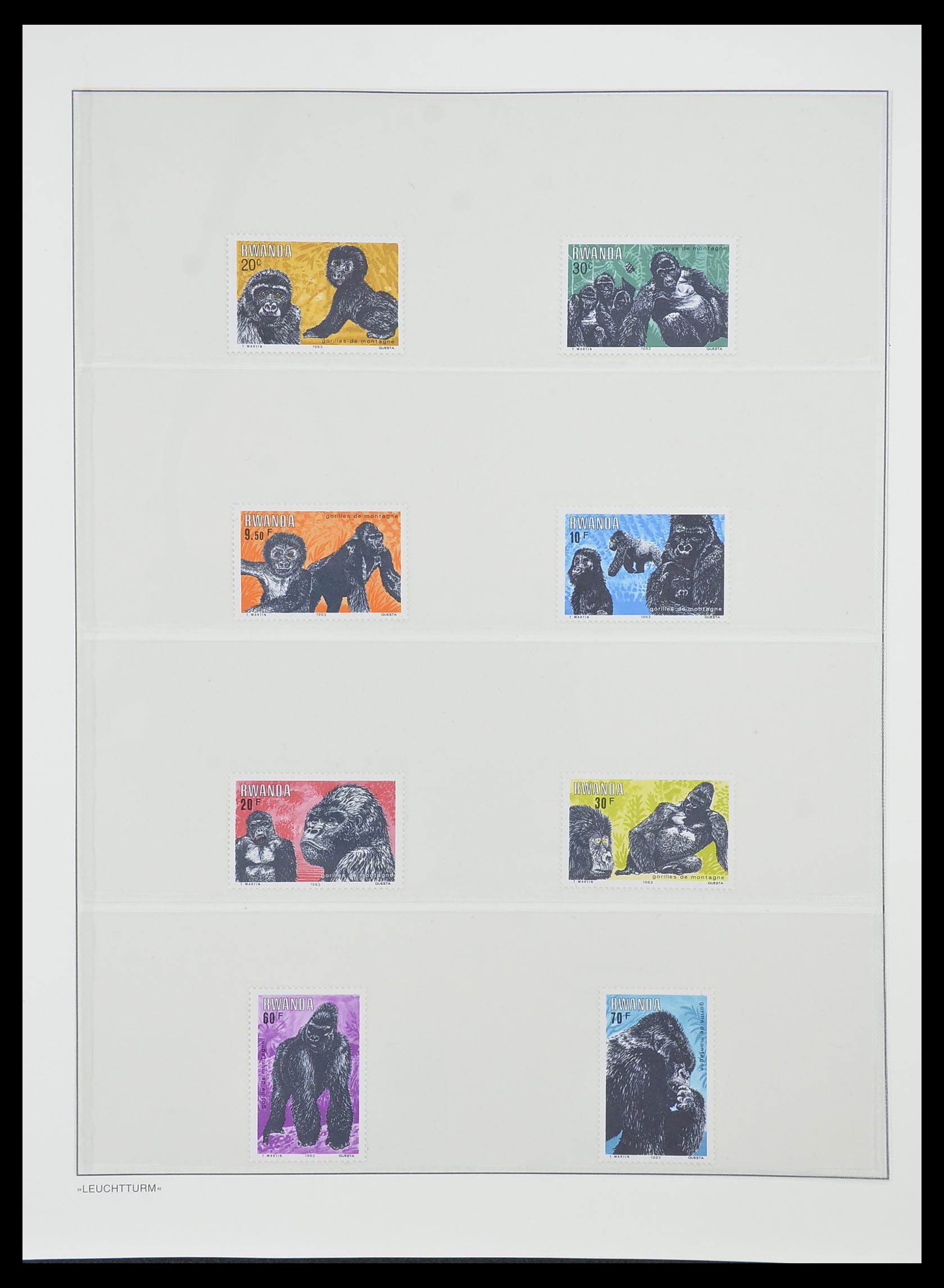 33766 128 - Stamp collection 33766 Rwanda 1962-1999.