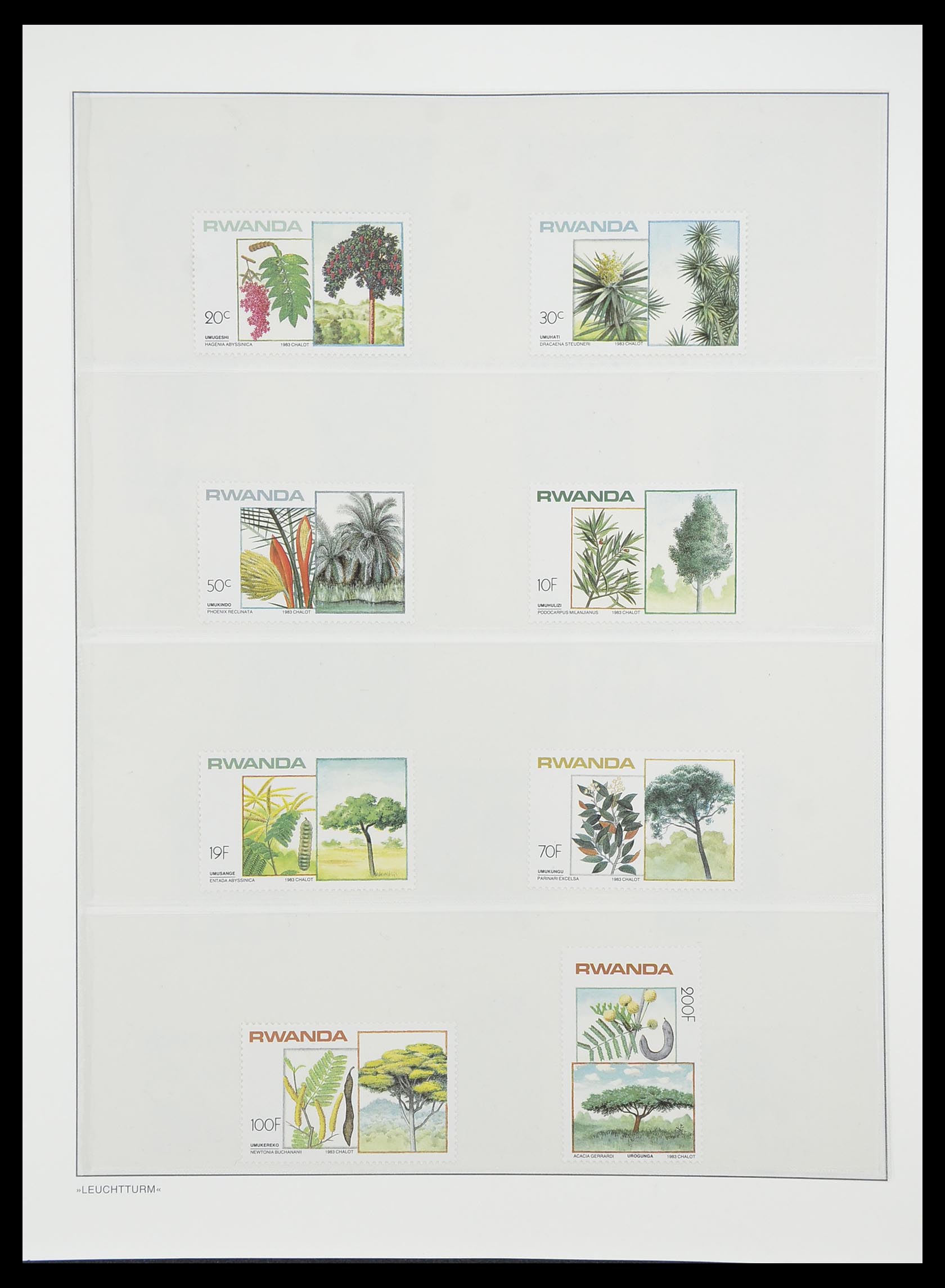 33766 129 - Postzegelverzameling 33766 Rwanda 1962-1999.
