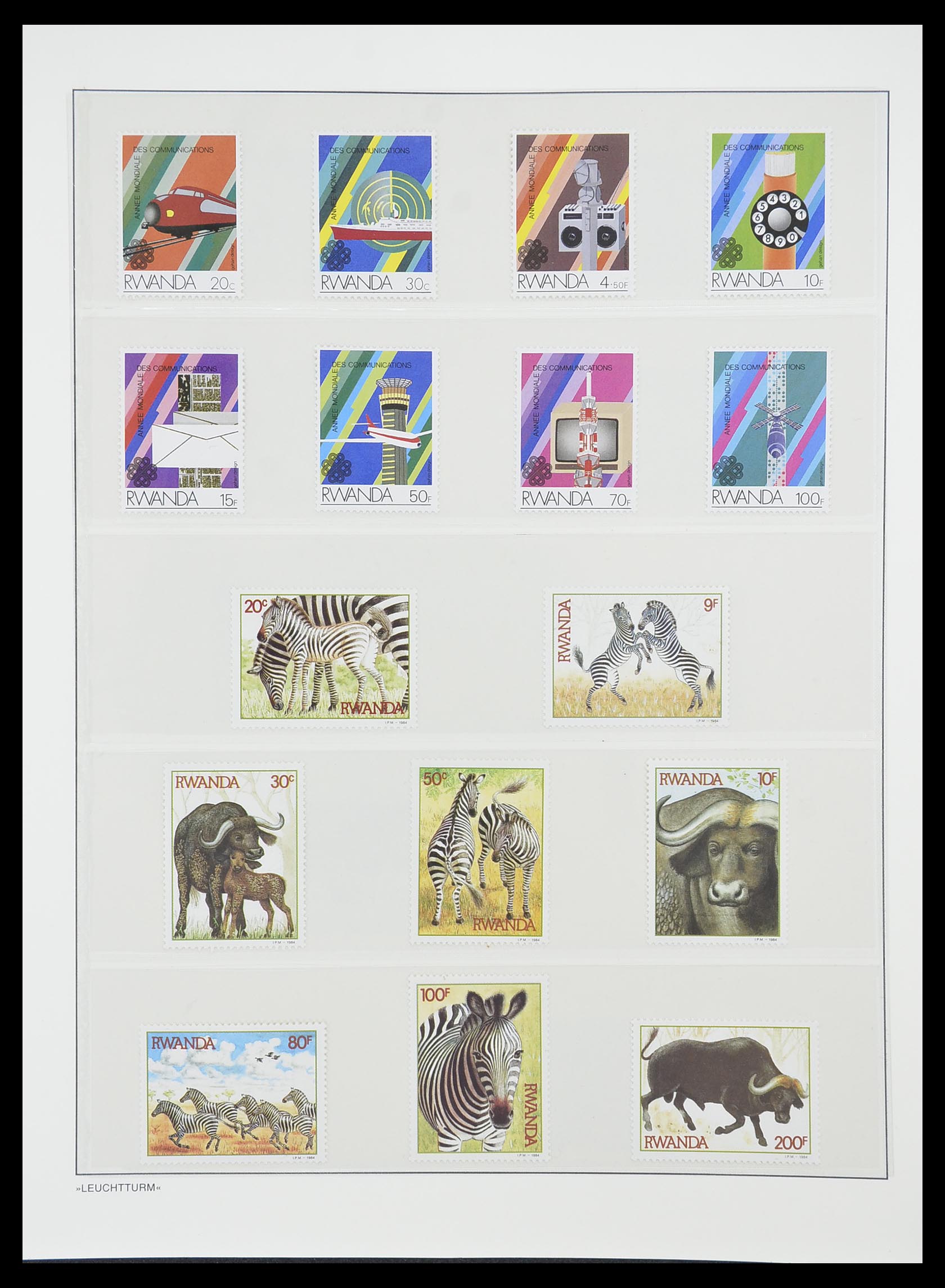 33766 130 - Postzegelverzameling 33766 Rwanda 1962-1999.
