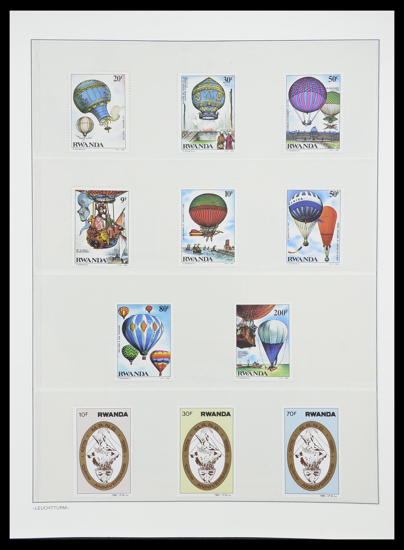33766 132 - Stamp collection 33766 Rwanda 1962-1999.