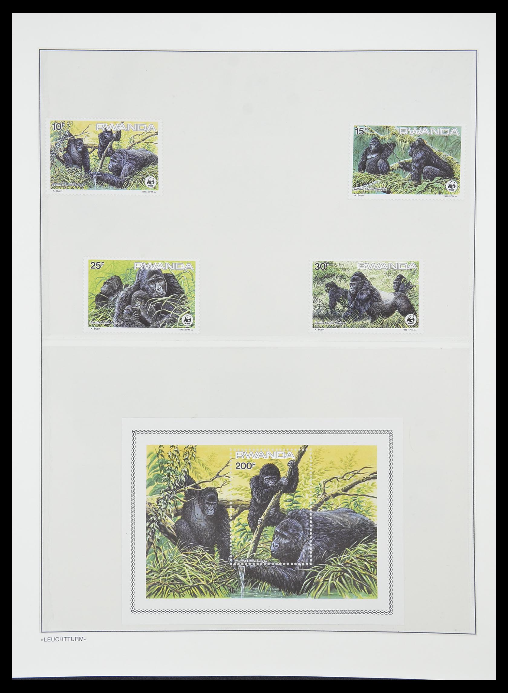 33766 133 - Postzegelverzameling 33766 Rwanda 1962-1999.