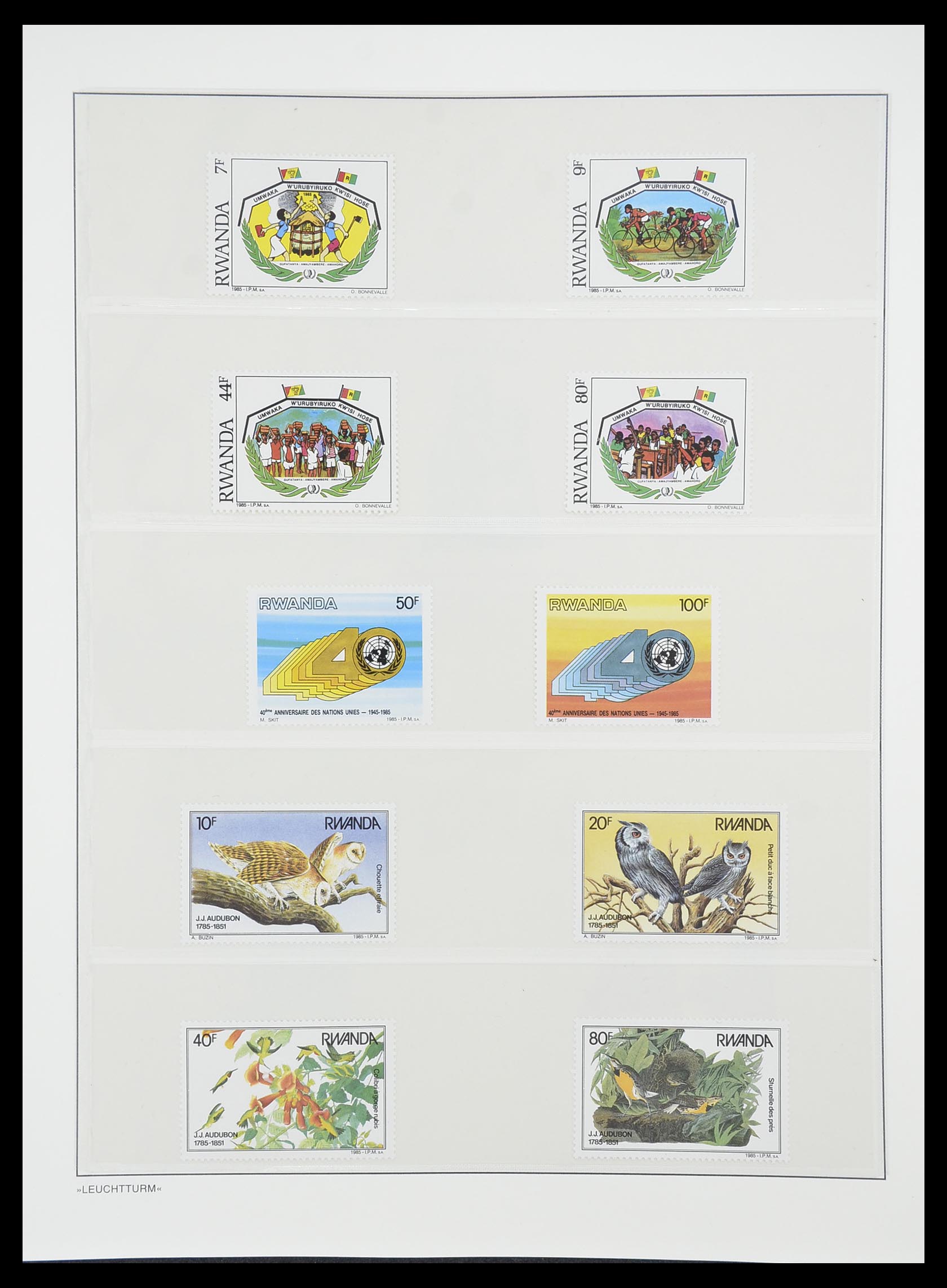 33766 135 - Postzegelverzameling 33766 Rwanda 1962-1999.