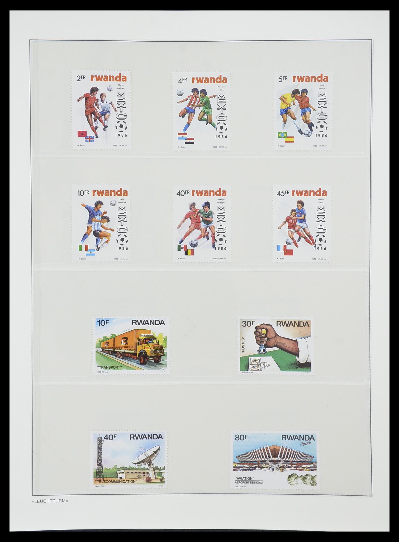 33766 137 - Postzegelverzameling 33766 Rwanda 1962-1999.