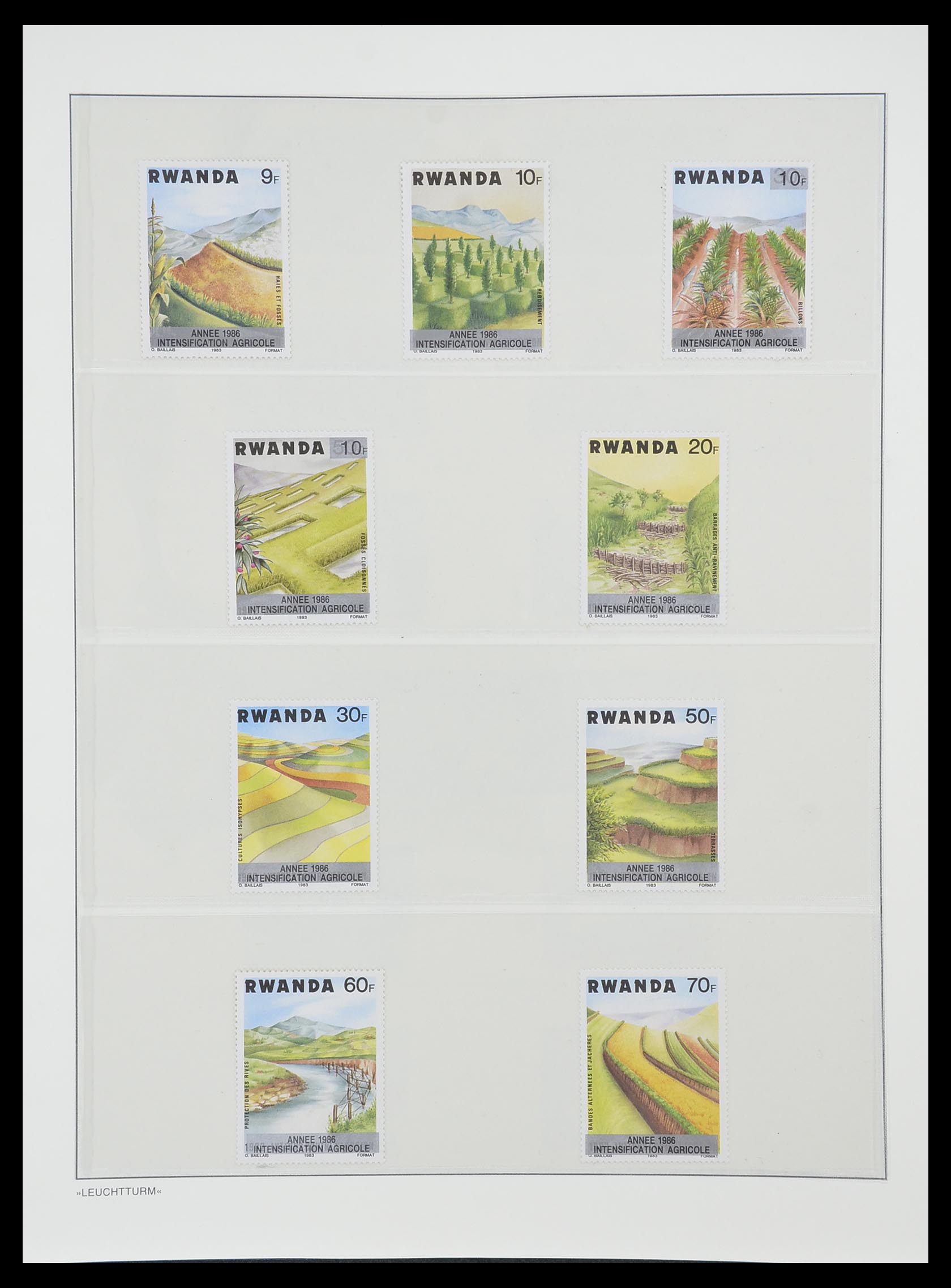 33766 138 - Postzegelverzameling 33766 Rwanda 1962-1999.