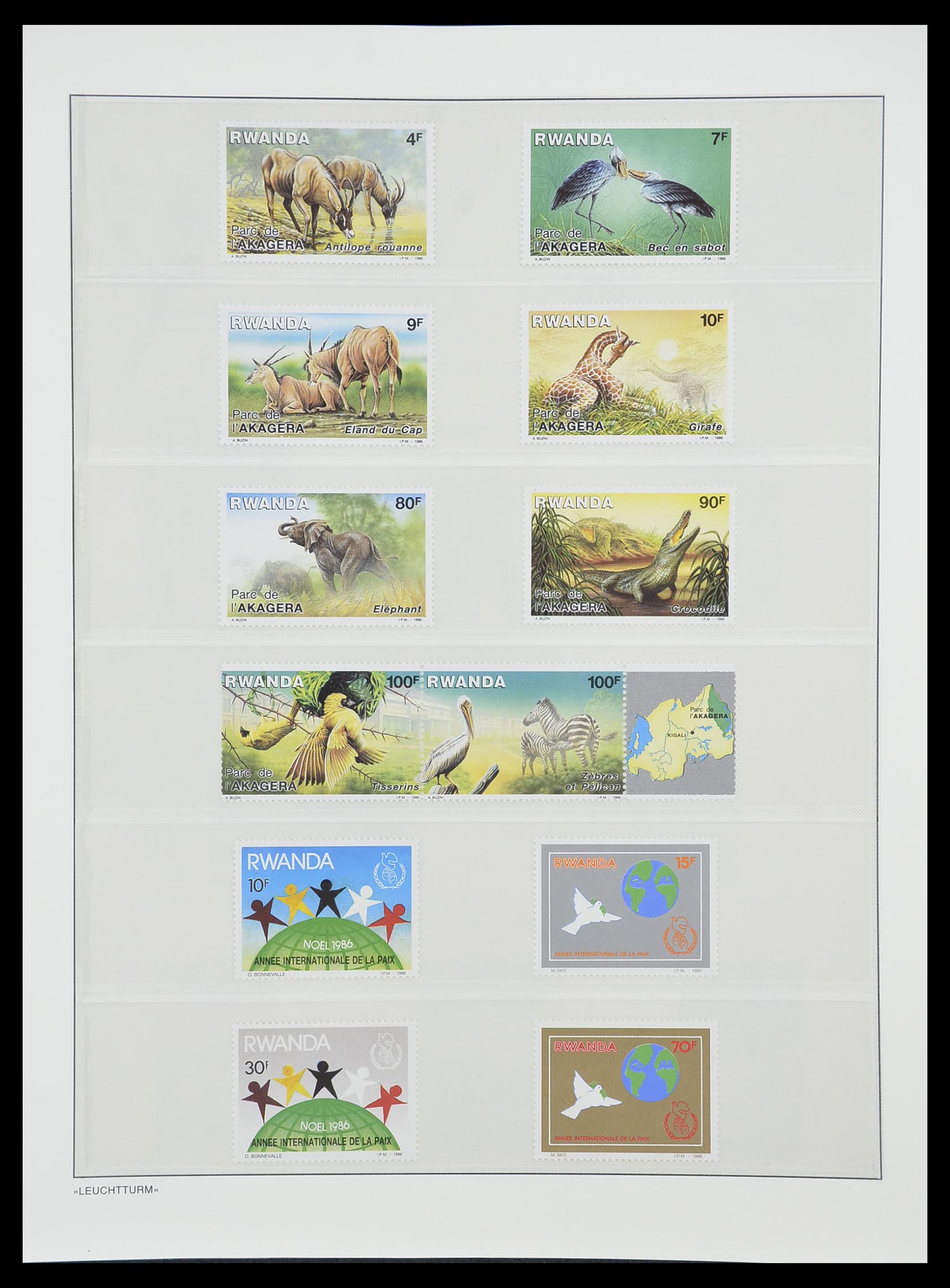 33766 139 - Postzegelverzameling 33766 Rwanda 1962-1999.