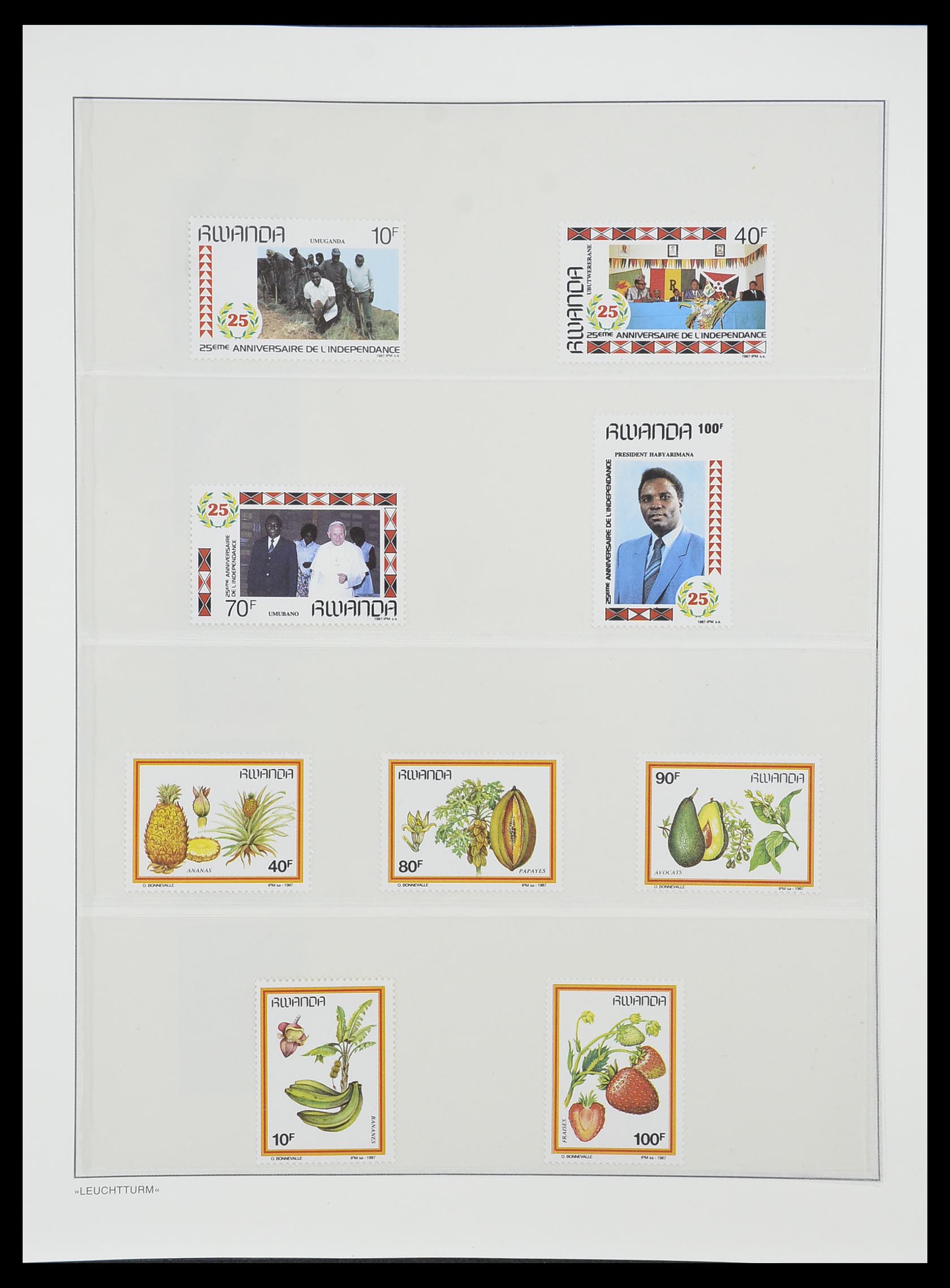 33766 141 - Stamp collection 33766 Rwanda 1962-1999.