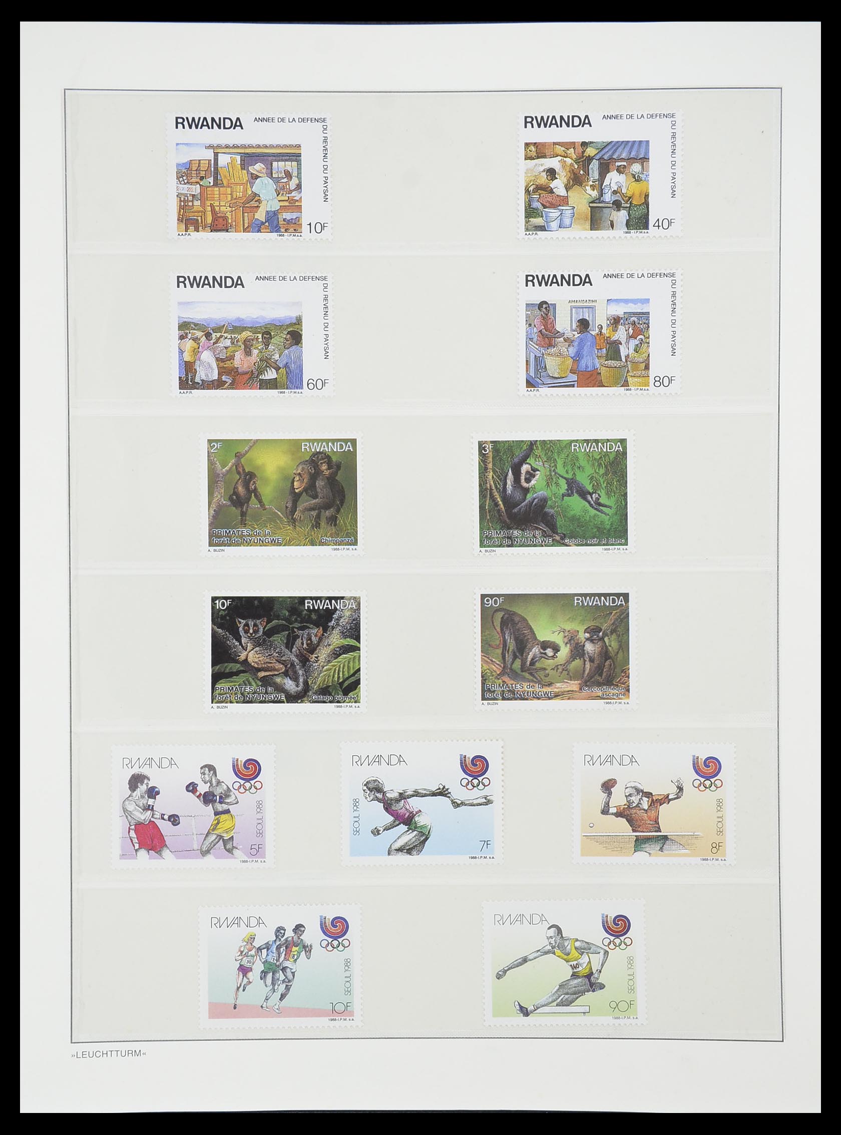 33766 143 - Postzegelverzameling 33766 Rwanda 1962-1999.