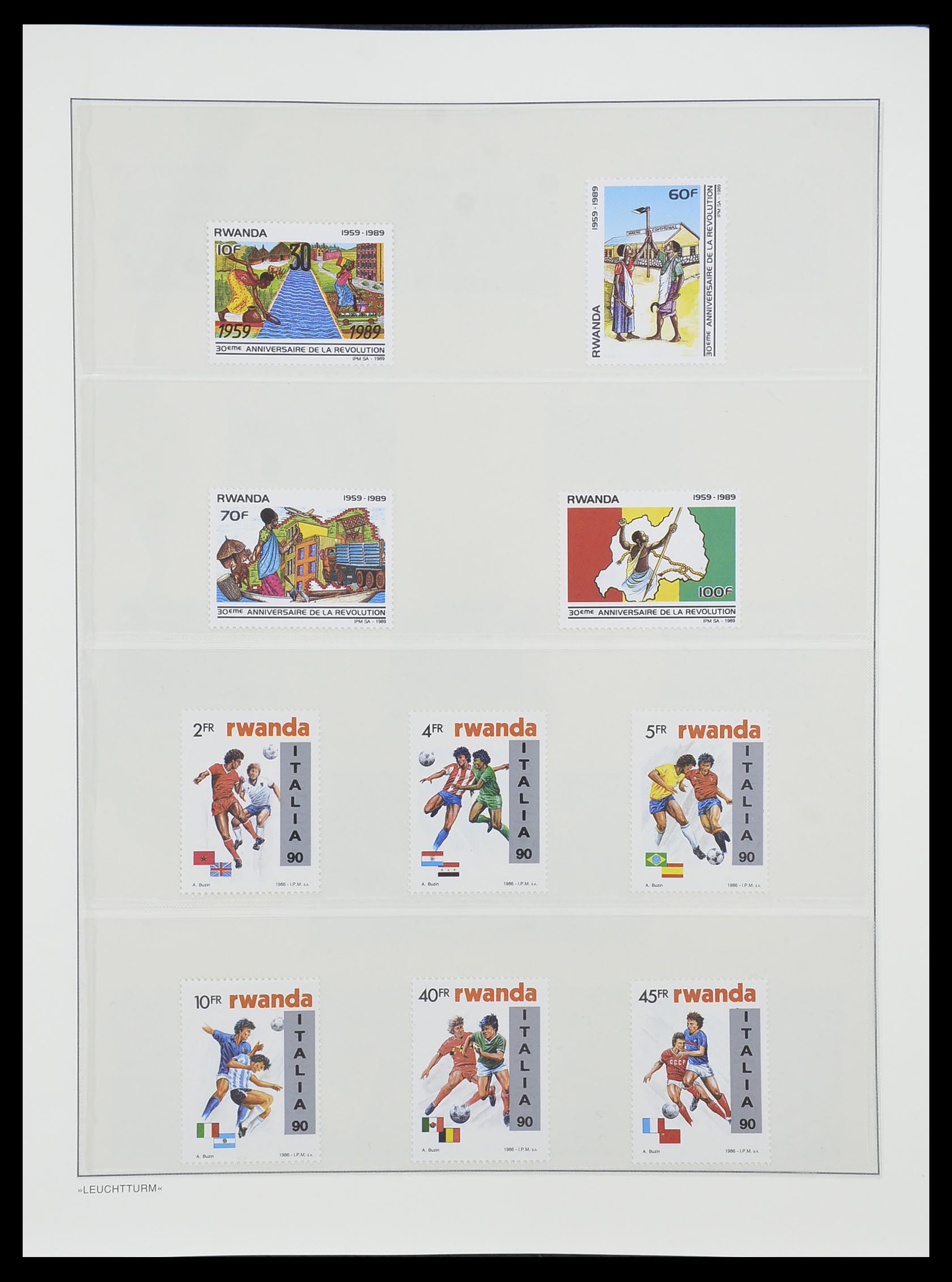 33766 147 - Stamp collection 33766 Rwanda 1962-1999.