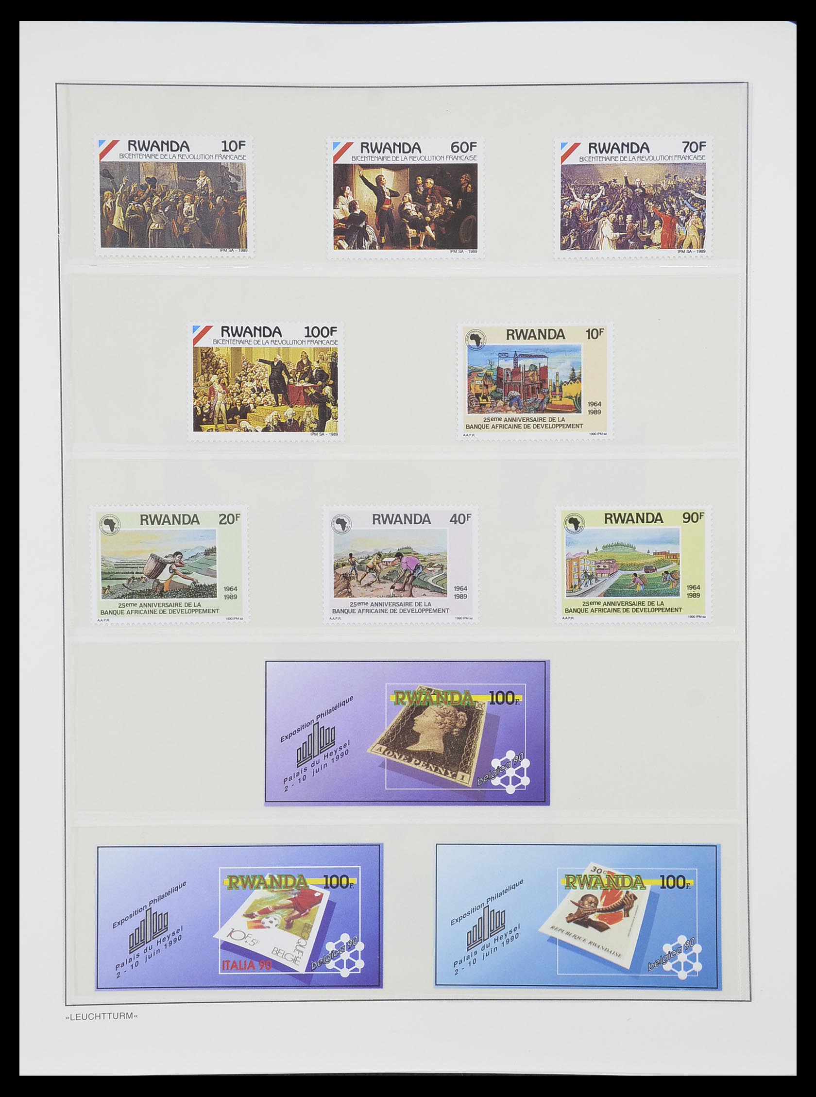 33766 148 - Postzegelverzameling 33766 Rwanda 1962-1999.