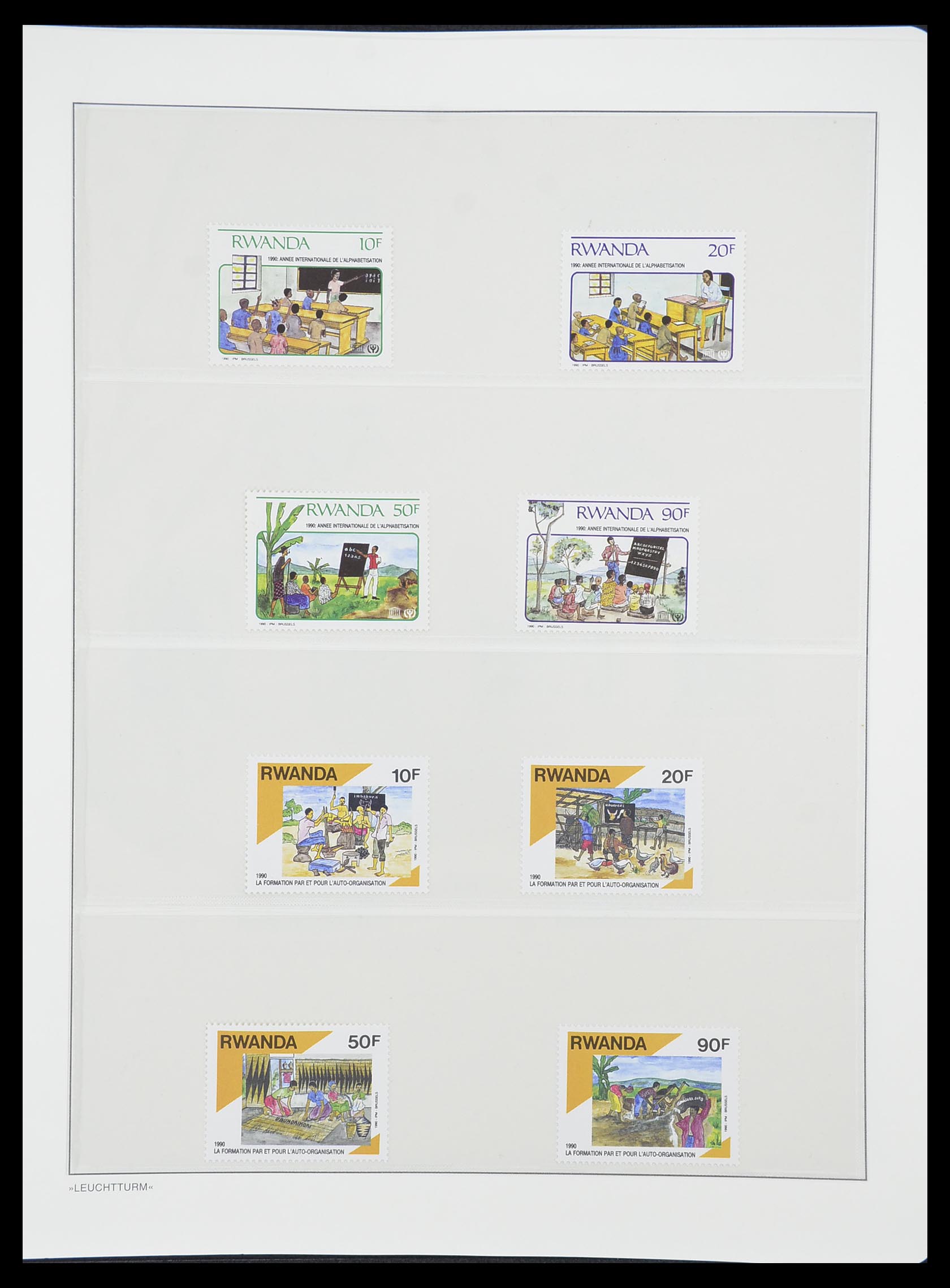 33766 150 - Stamp collection 33766 Rwanda 1962-1999.
