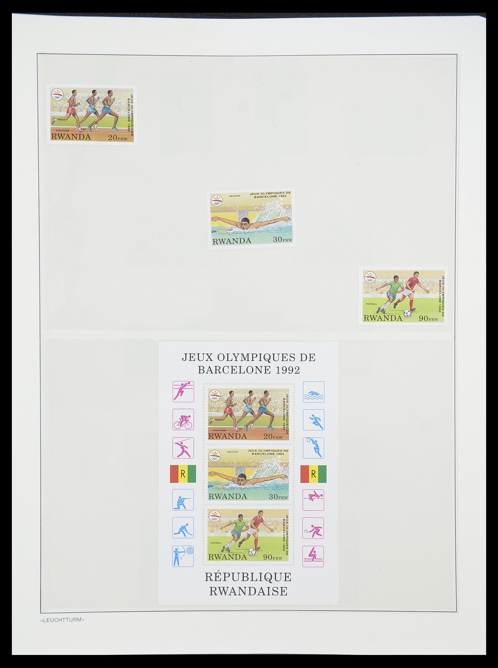 33766 152 - Postzegelverzameling 33766 Rwanda 1962-1999.