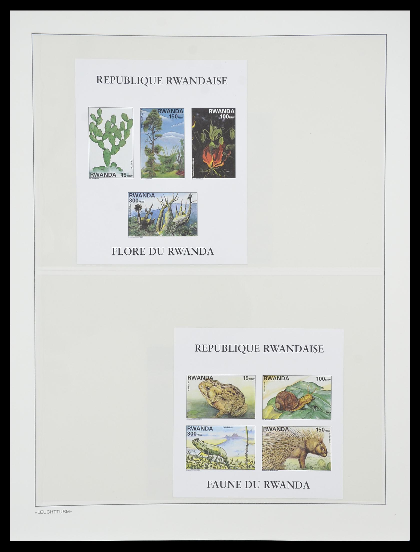33766 154 - Postzegelverzameling 33766 Rwanda 1962-1999.