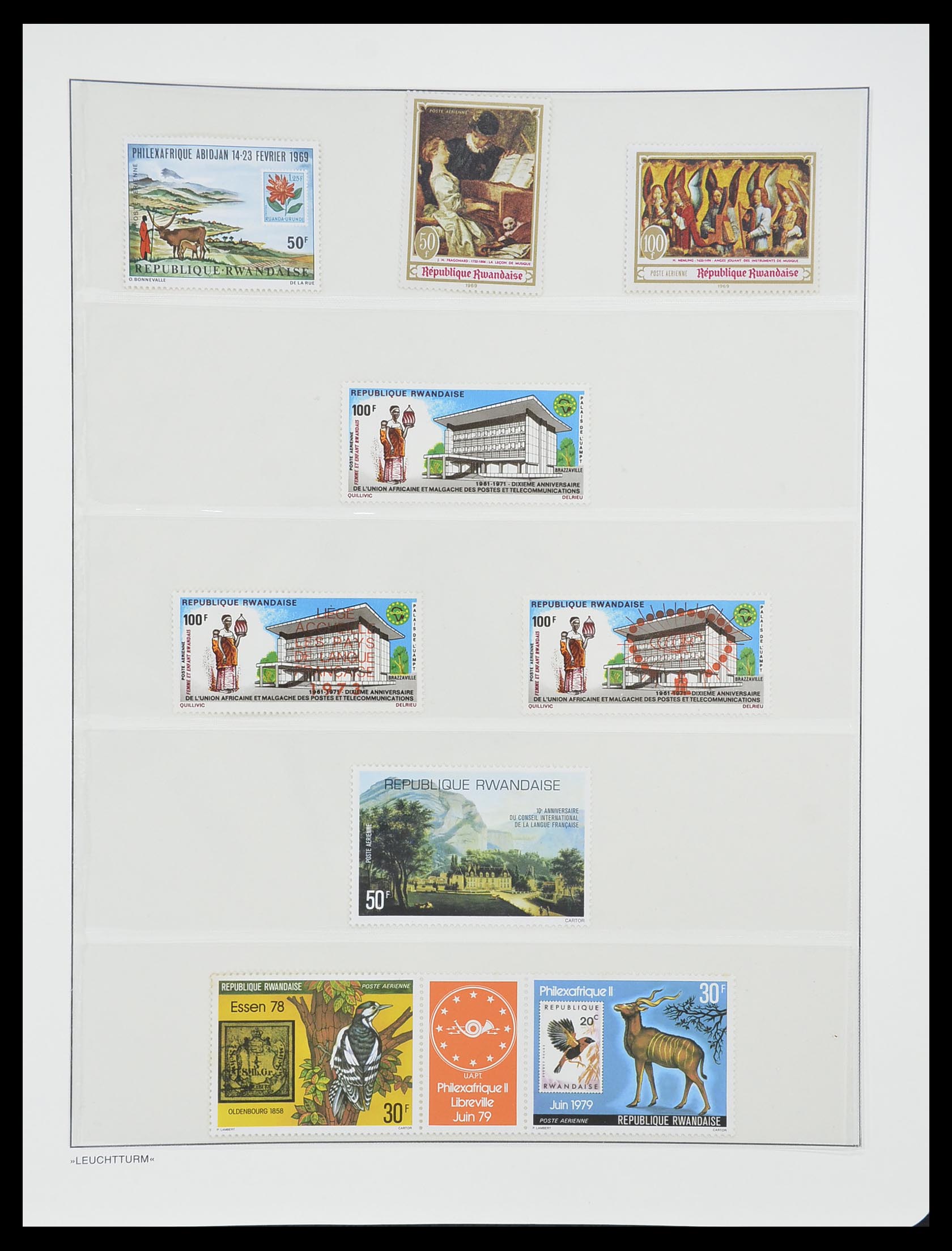 33766 160 - Stamp collection 33766 Rwanda 1962-1999.