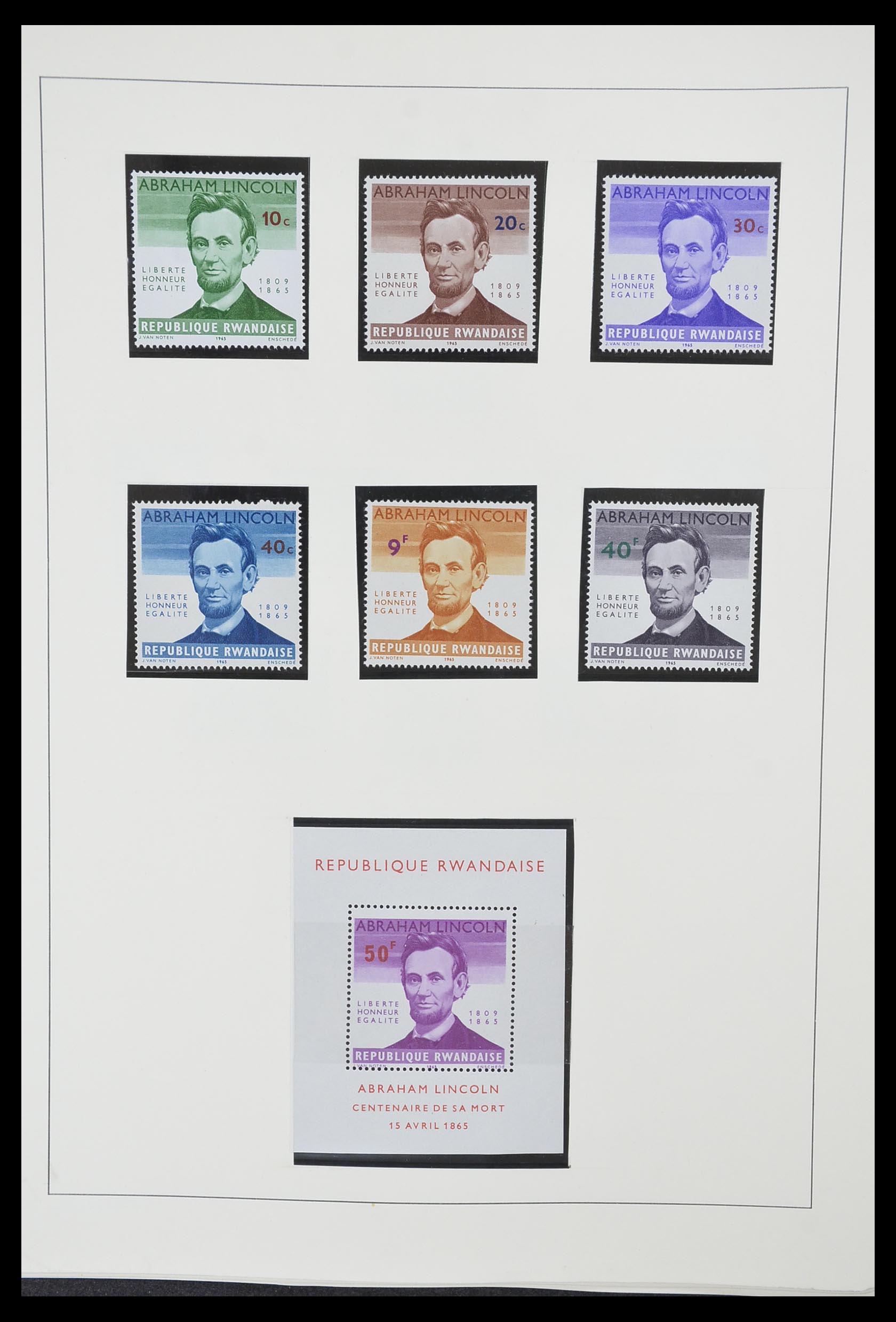33767 013 - Stamp collection 33767 Rwanda 1962-1988.