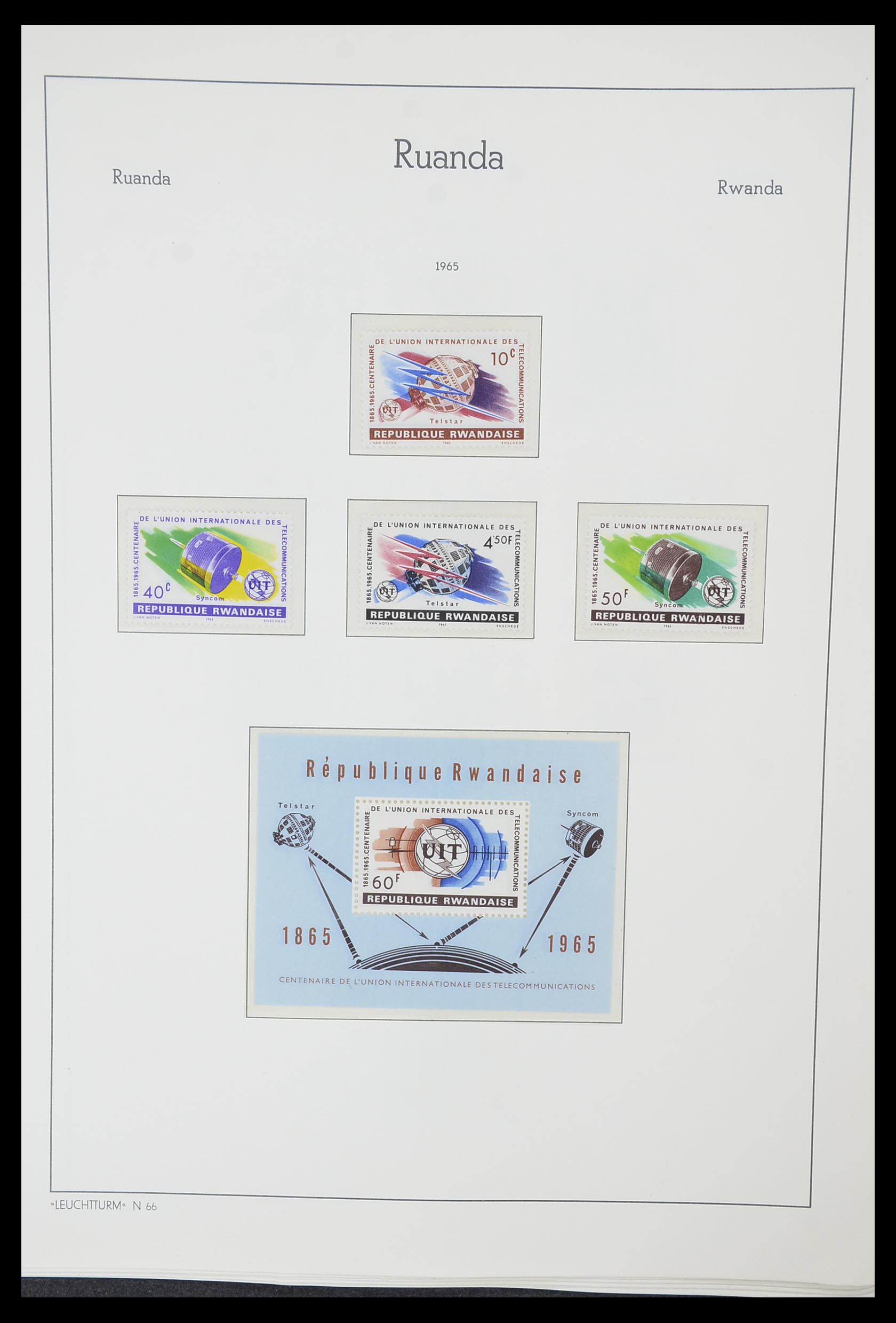 33767 015 - Postzegelverzameling 33767 Rwanda 1962-1988.