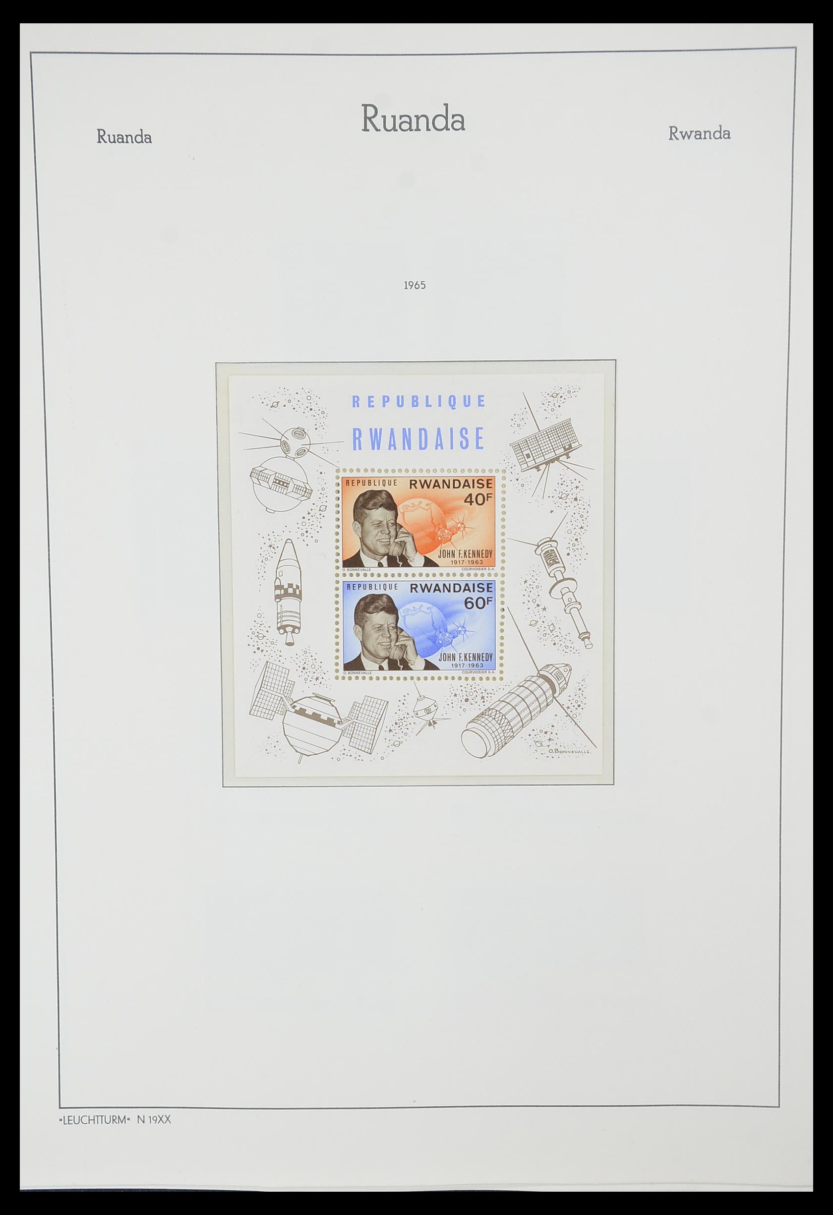 33767 018 - Postzegelverzameling 33767 Rwanda 1962-1988.