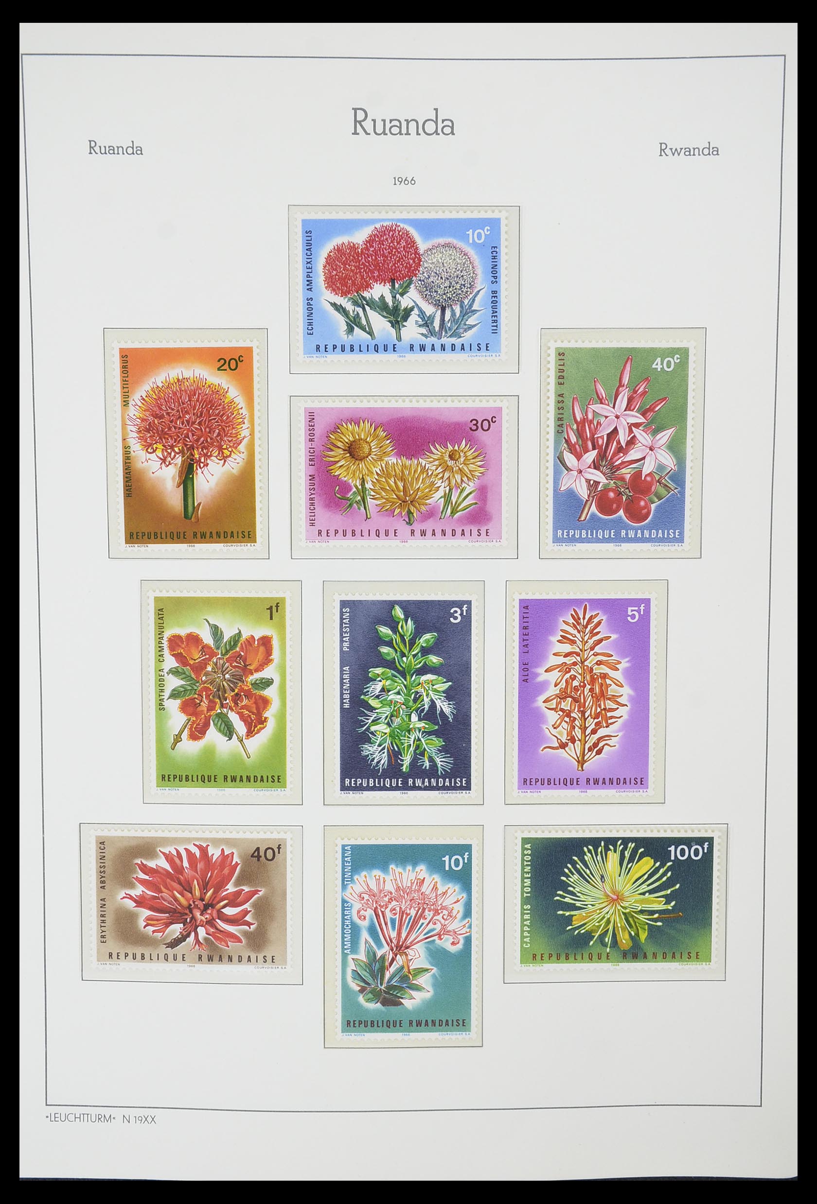 33767 021 - Postzegelverzameling 33767 Rwanda 1962-1988.