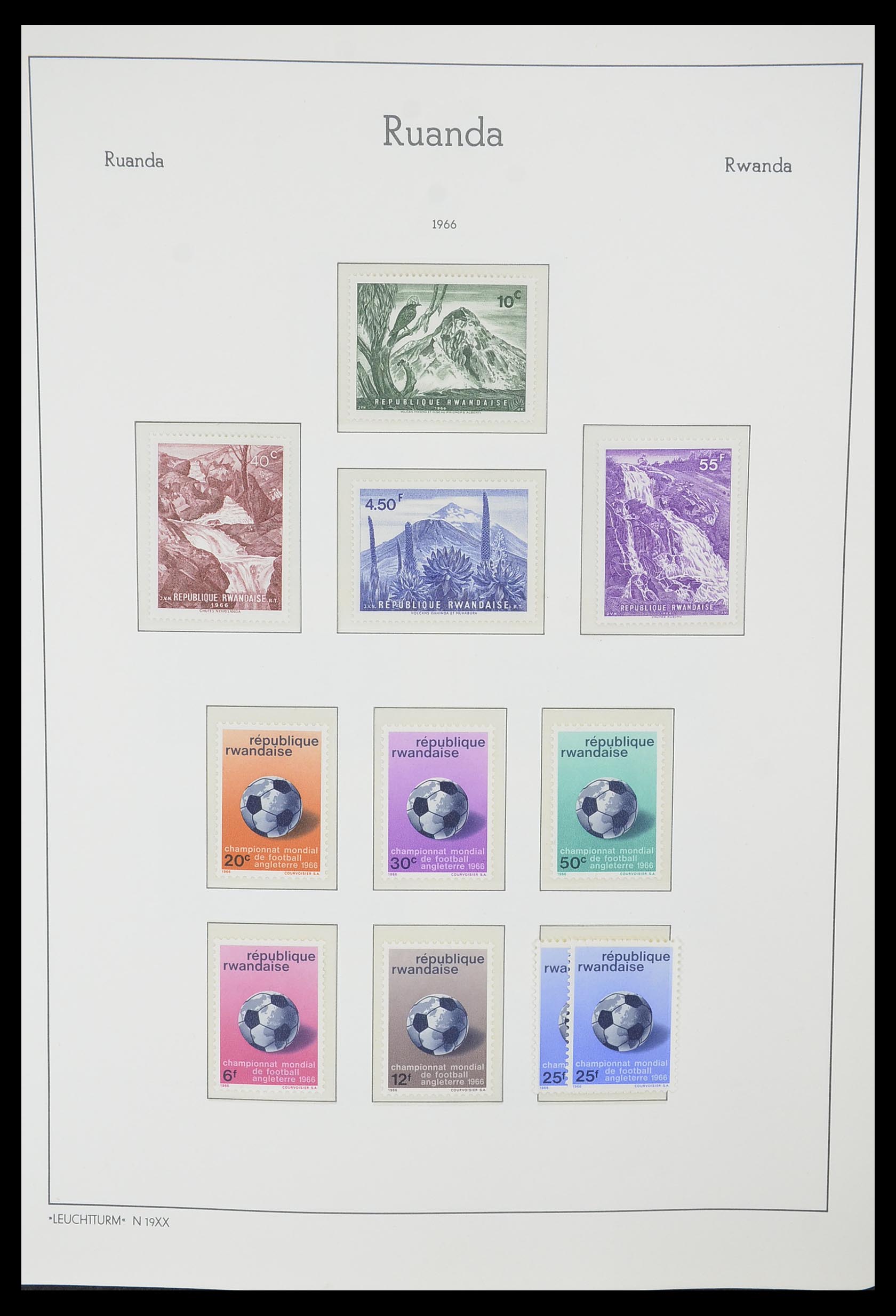 33767 024 - Postzegelverzameling 33767 Rwanda 1962-1988.