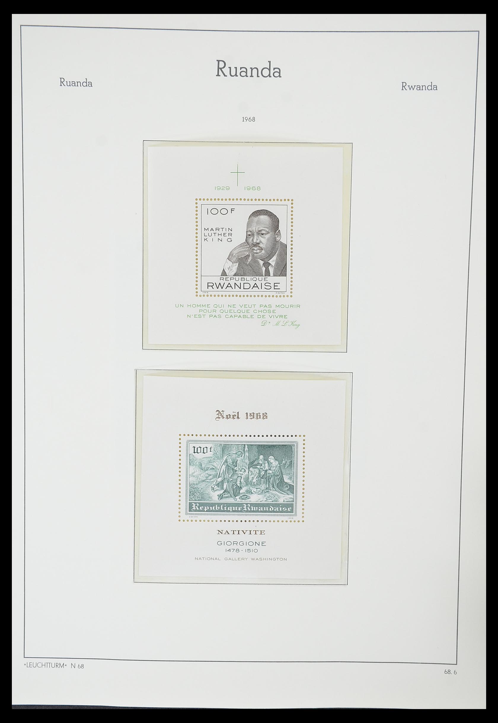 33767 041 - Postzegelverzameling 33767 Rwanda 1962-1988.